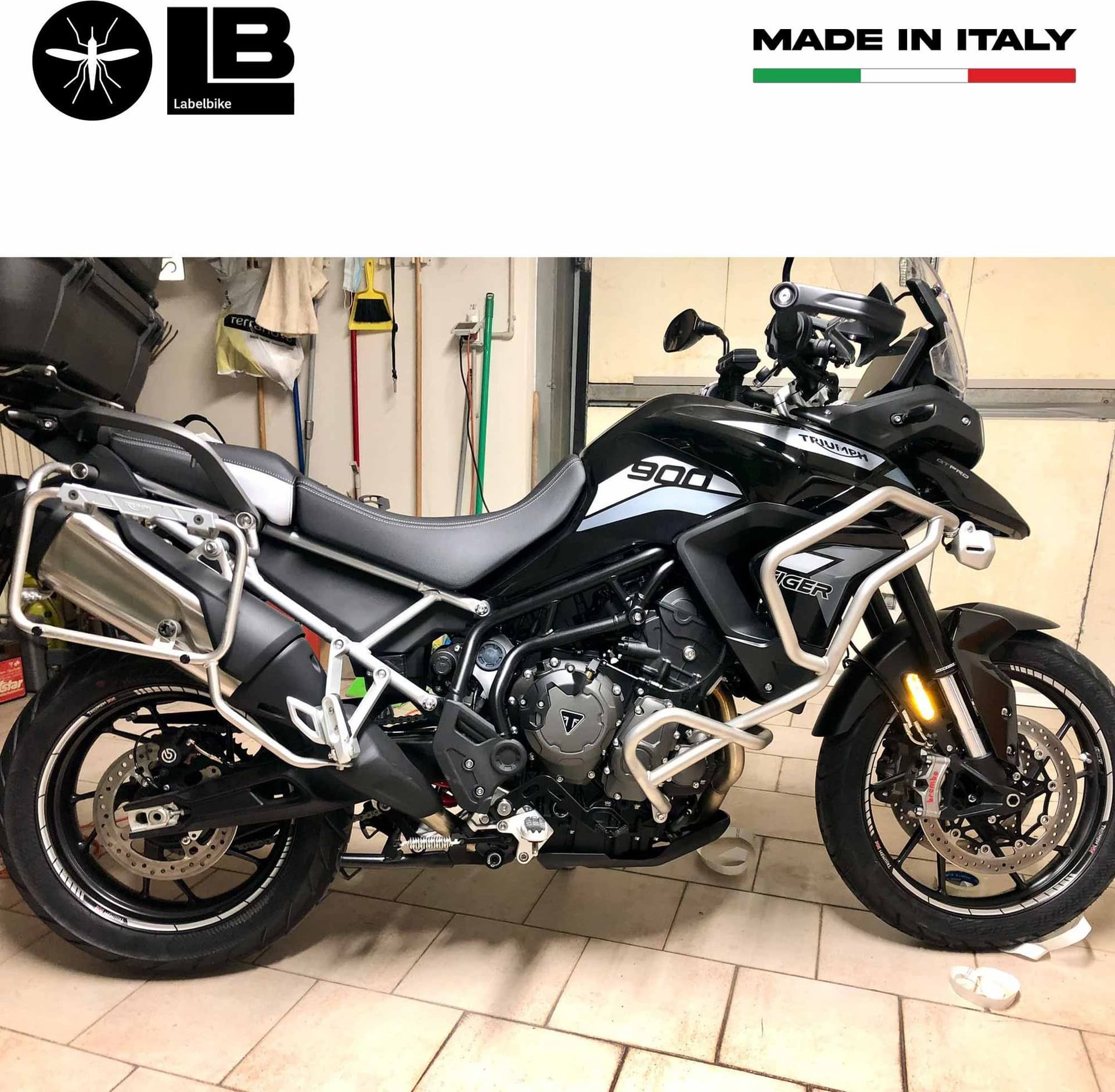 Kit strisce adesive per cerchi ruote 19-17 compatibili con Triumph Tiger 900 850 - 4
