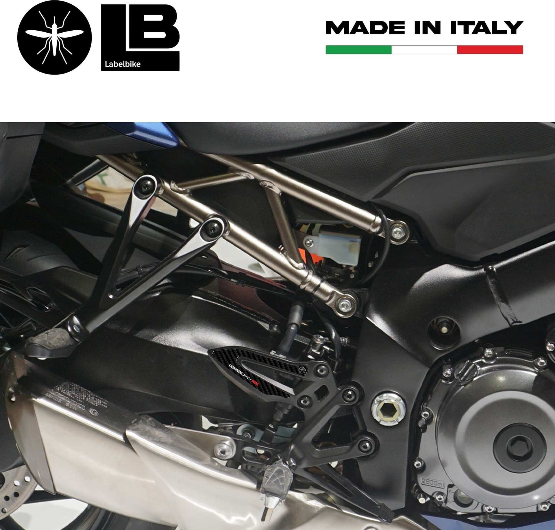 Adesivi 3D Protezioni Battitacco compatibile con Suzuki GSX-S 1000 GT 2021-2025 - 4