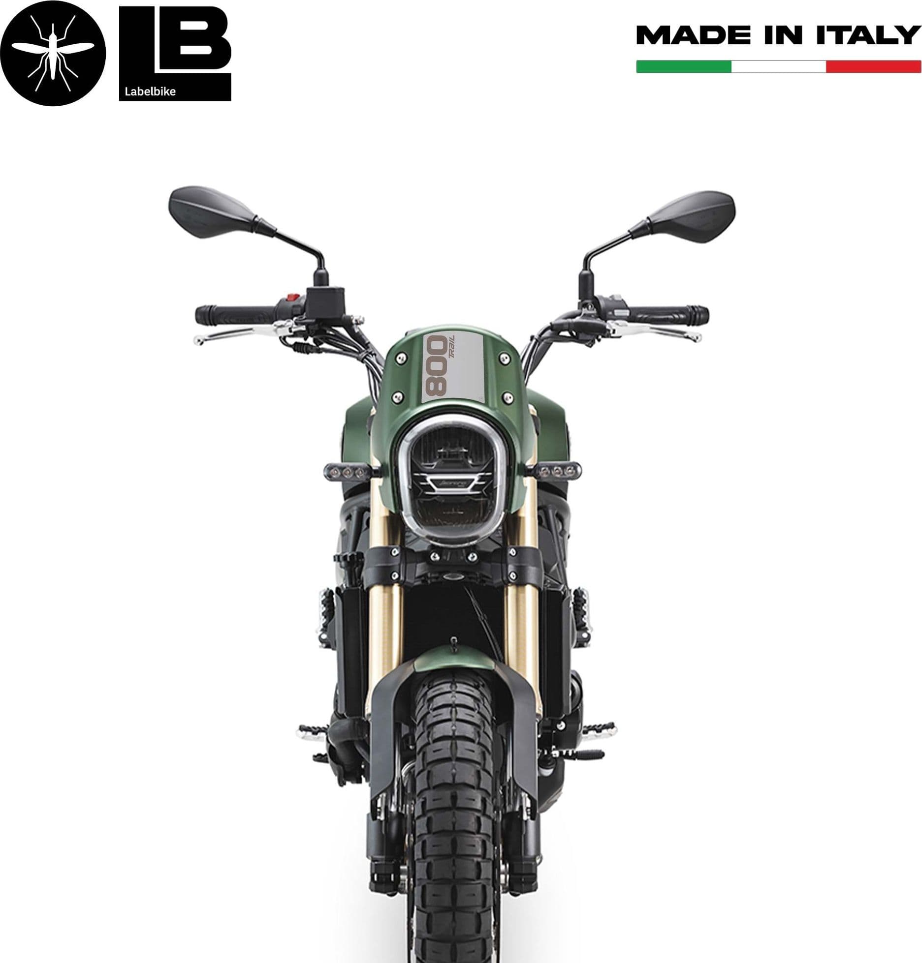 Adesivo gel 3D Protezione Cupolino compatibile con Benelli Leoncino 800 Trail - 4