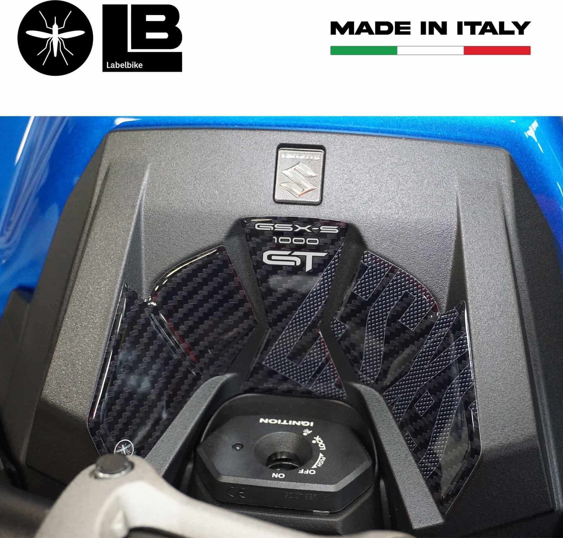 Adesivo 3D Protezione Zona Chiave compatibile con Suzuki GSX-S 1000 GT dal 2021 - 3