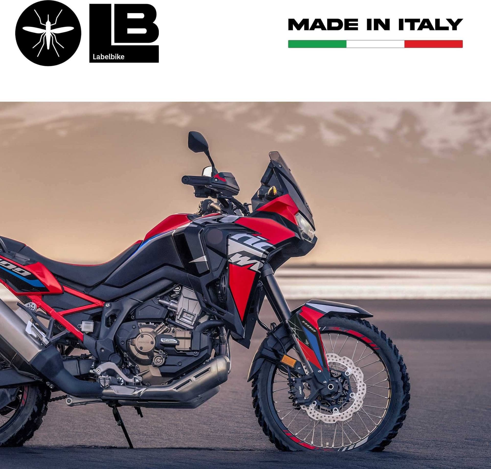 Adesivi 3D Parasteli moto compatibili con Honda Africa Twin 1100 2022 - 4