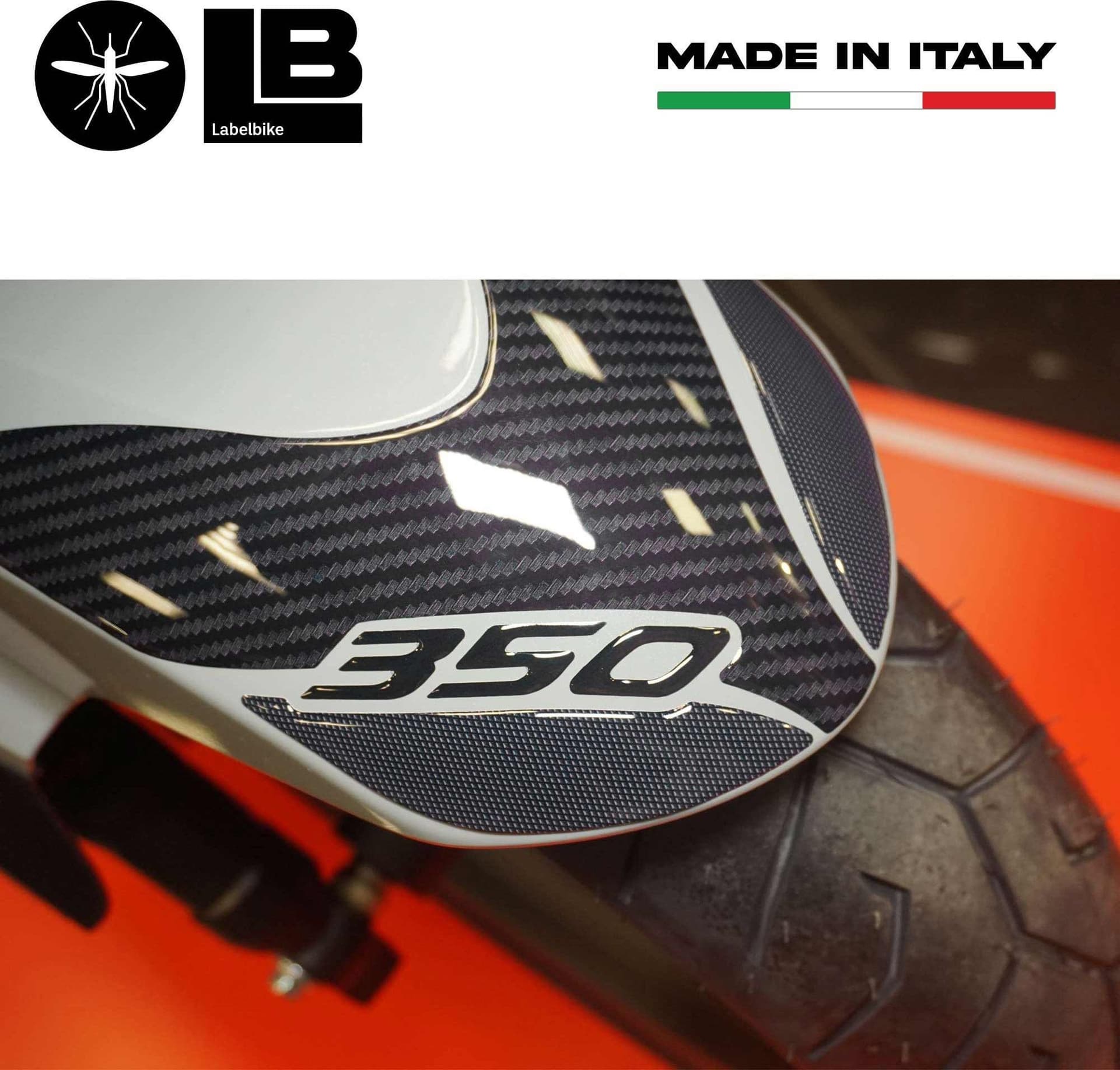 Adesivo 3D Protezione Parafango anteriore compatibile con Honda Forza 350 2022-5 - 6