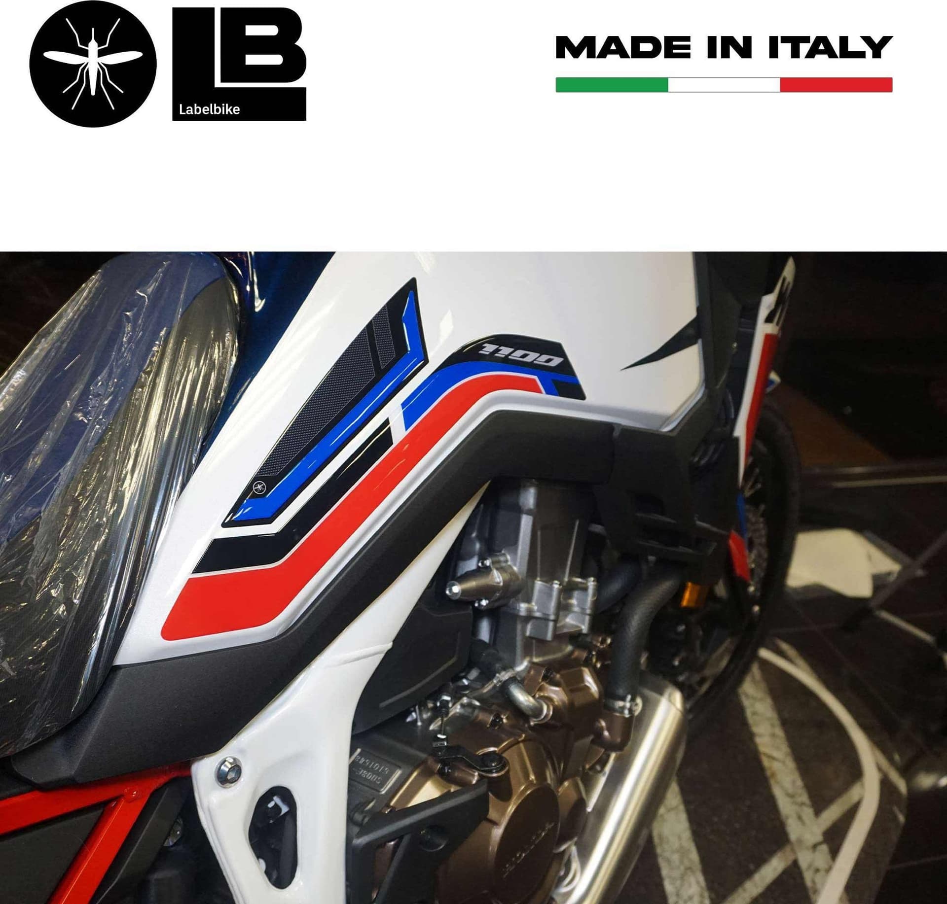 Adesivi 3D Protezioni serbatoio compatibili con moto Honda Africa Twin 1100 2022 - 5