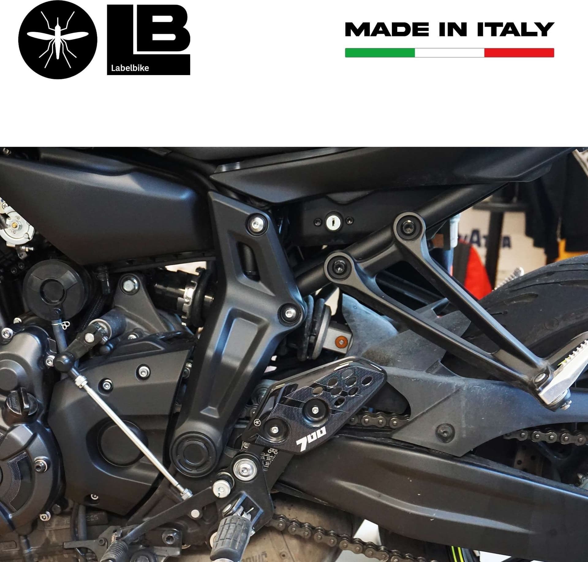 Adesivi 3D Protezioni Battitacco compatibili con Yamaha Tracer 7 - 700 e XSR 700 - 4