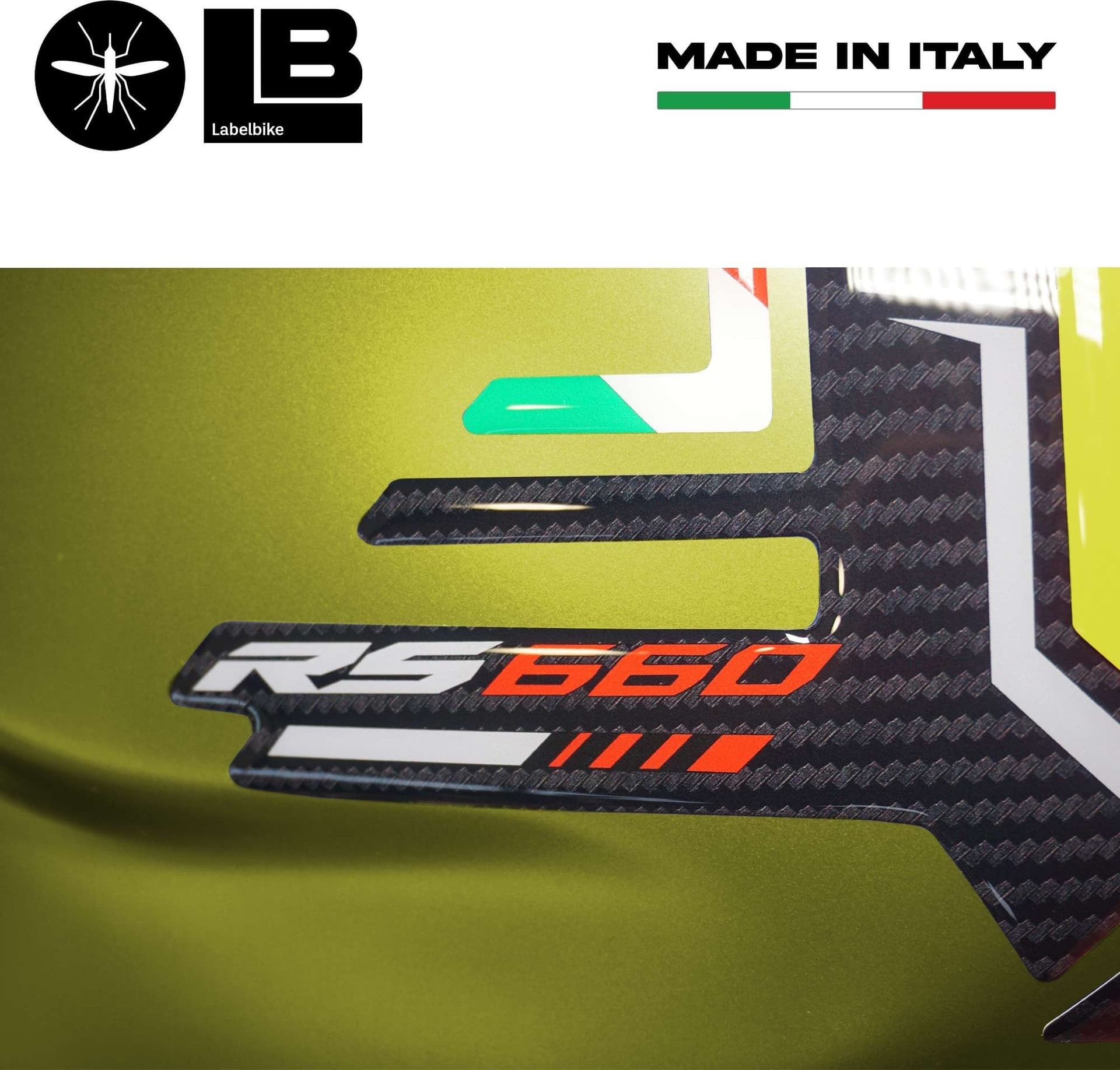 Adesivo 3D Protezione Paraserbatoio compatibile con Aprilia RS 660 2020-2025 - 10