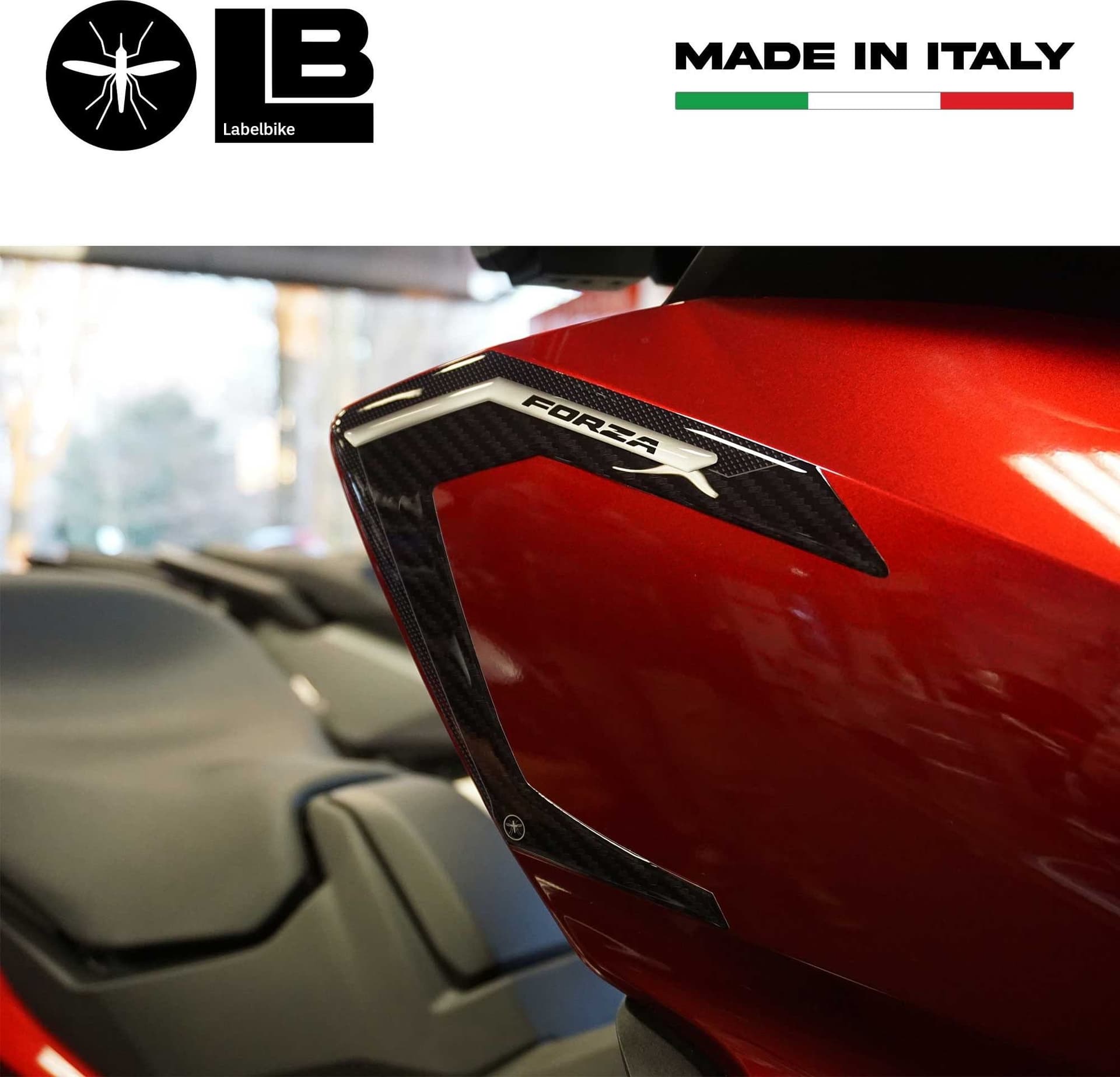Adesivi 3D Paraspigoli carene compatibili con Honda Forza 750 2021-2024 - 6