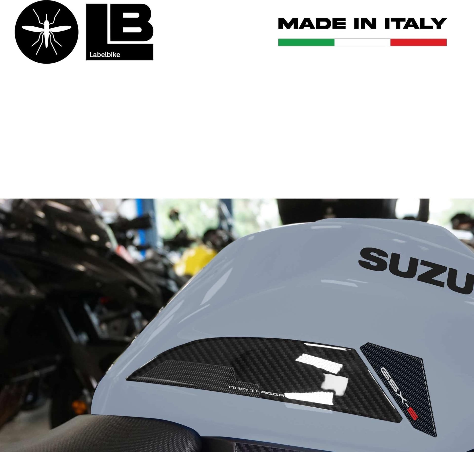 Adesivi 3D Protezioni Laterali Serbatoio compatibile con Suzuki GSX-S 1000 2021 - 6