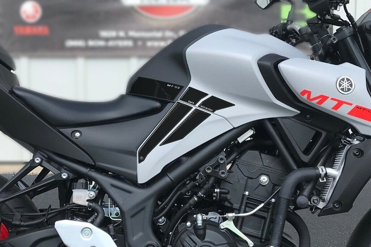 Kit adesivi in gel 3D protezioni serbatoio compatibili con Yamaha MT03 2020-25 - 4