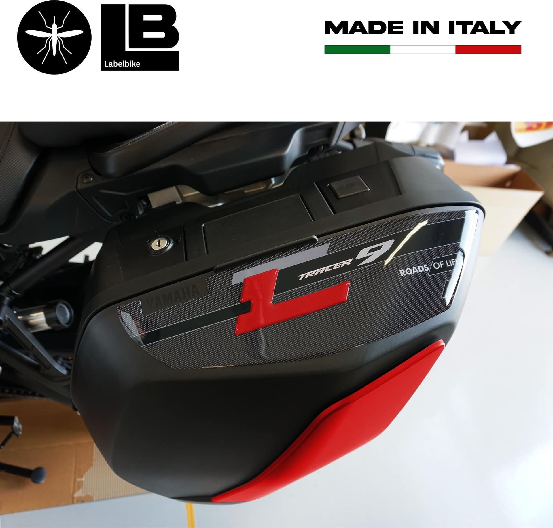 Adesivi 3D Protezioni Borse Laterali compatibili con Yamaha Tracer 9 2021-2024 - 12
