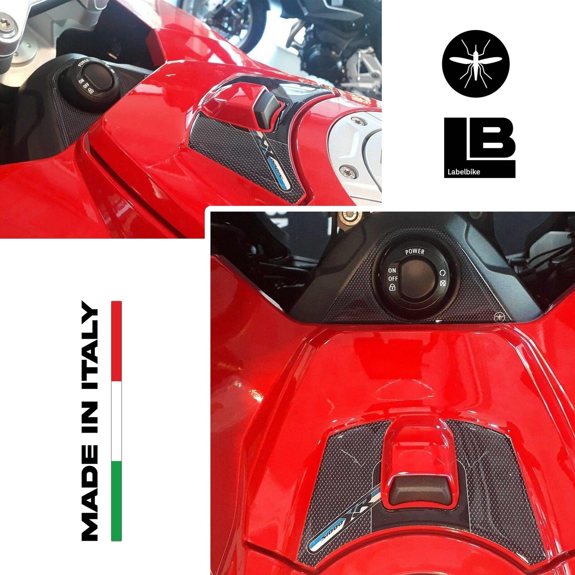 2 adesivi 3D protezione chiave e slot per carte compatibili BMW S1000XR 2020-2021 - 3