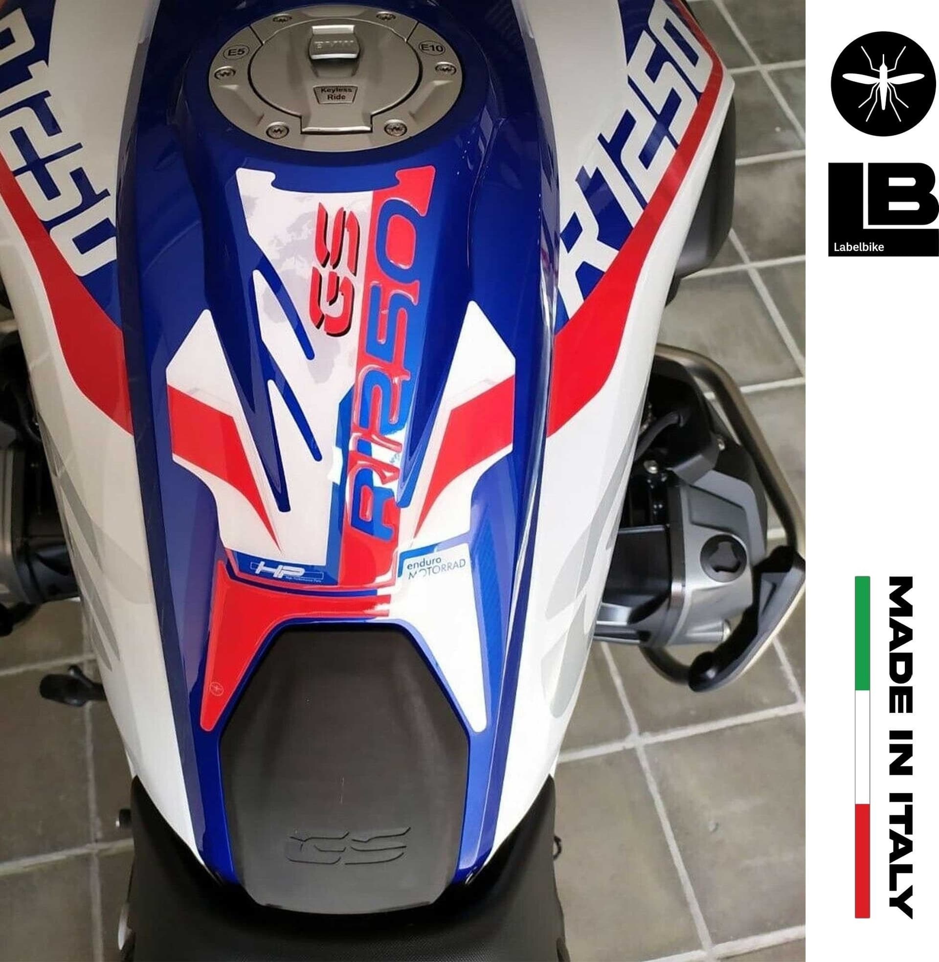 PARASERBATOIO gel 3D PROTEZIONE SERBATOIO MOTO compatibile per BMW GS R1250 HP - 2