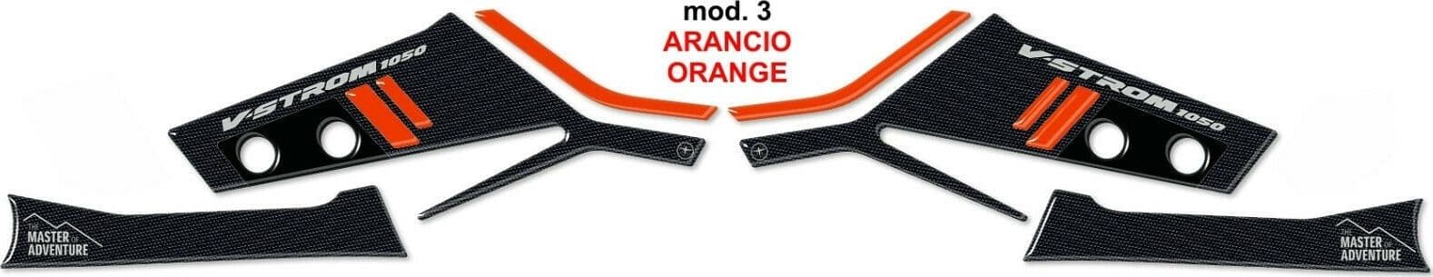 Kit Adesivi Gel 3D Protezioni Paramani compatibile con Suzuki V-Strom 1050 - 11