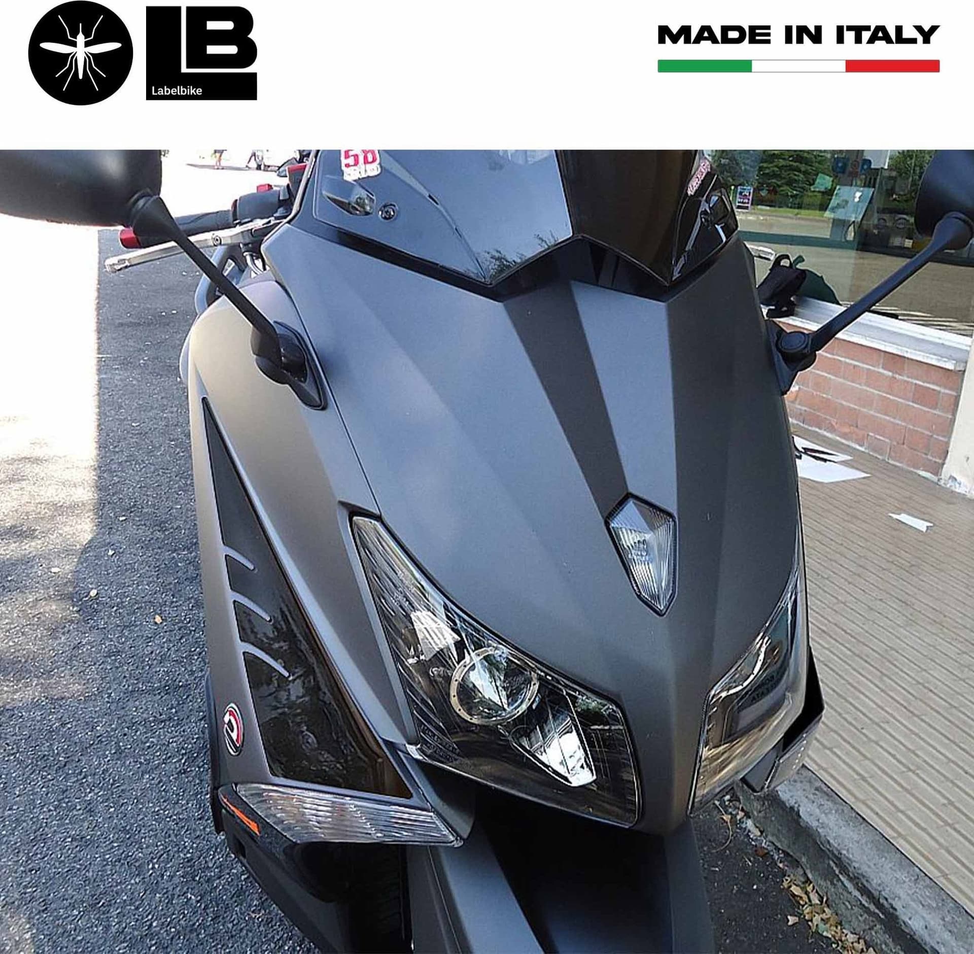 2 ADESIVI in RESINA TMAX 530 Stickers 3D FASCE per YAMAHA T max 2012 compatibili - 6