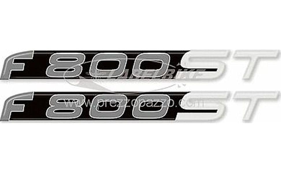 2 ADESIVI in Resina 3D COPPIA SCRITTA F800ST per MOTO BMW F 800 STICKERS F800 ST - 2
