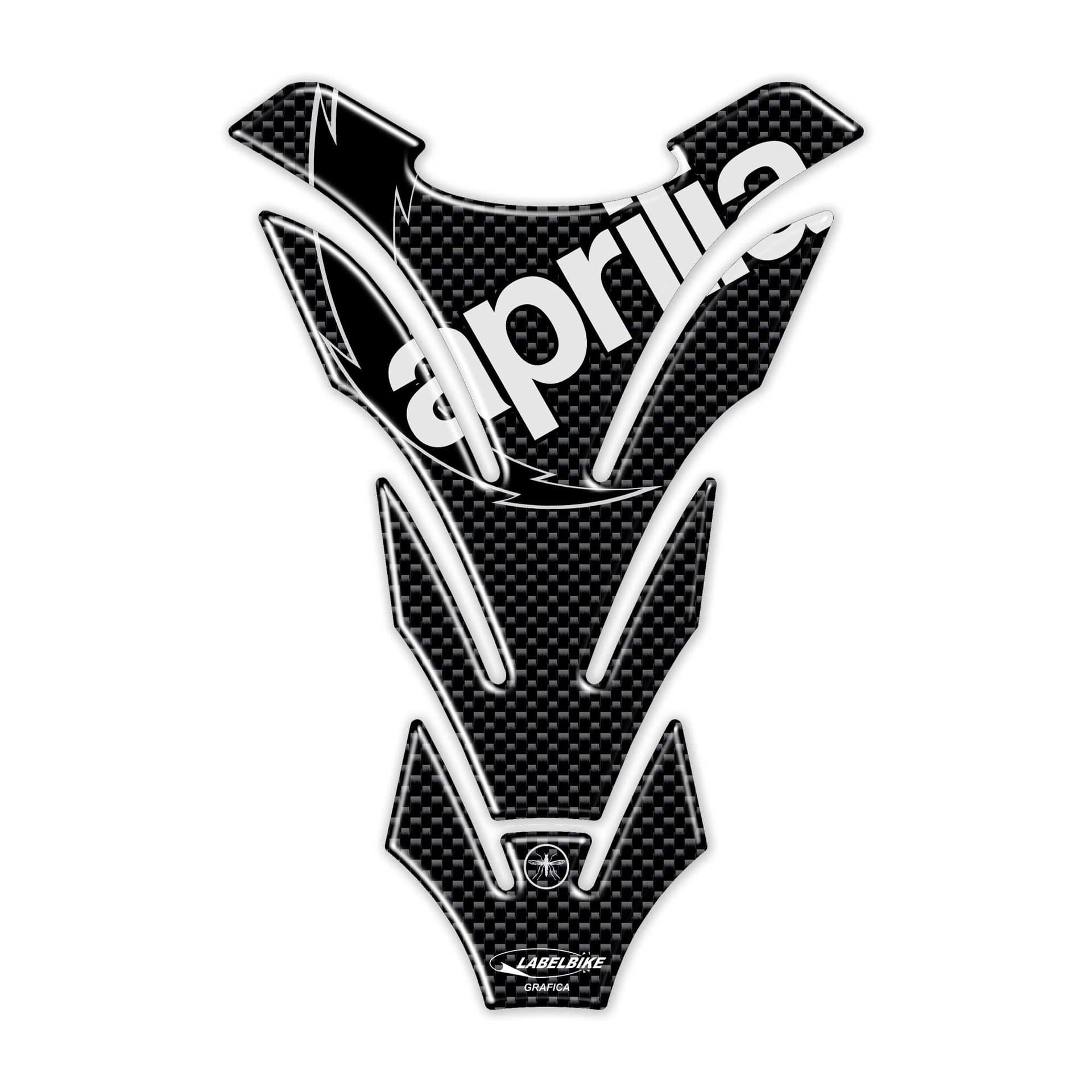 Paraserbatoio Adesivi Carbonio Protezione Serbatoio in Resina 3D per Aprilia - 2