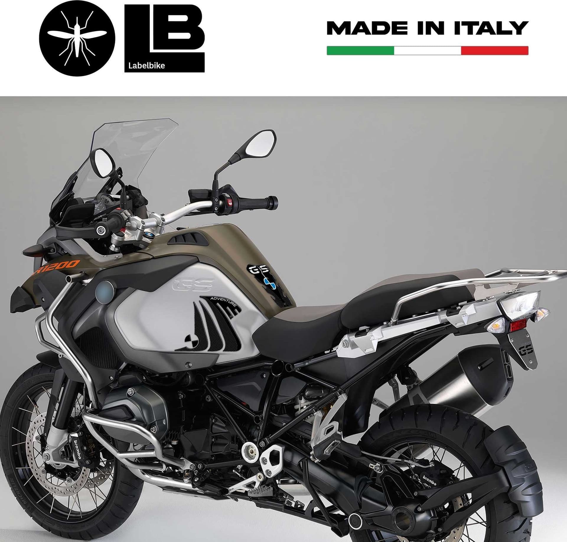 KIT ADESIVI 3D PROTEZIONI SERBATOIO compatibili MOTO BMW R1200 GS ADVENTURE 2014 - 2