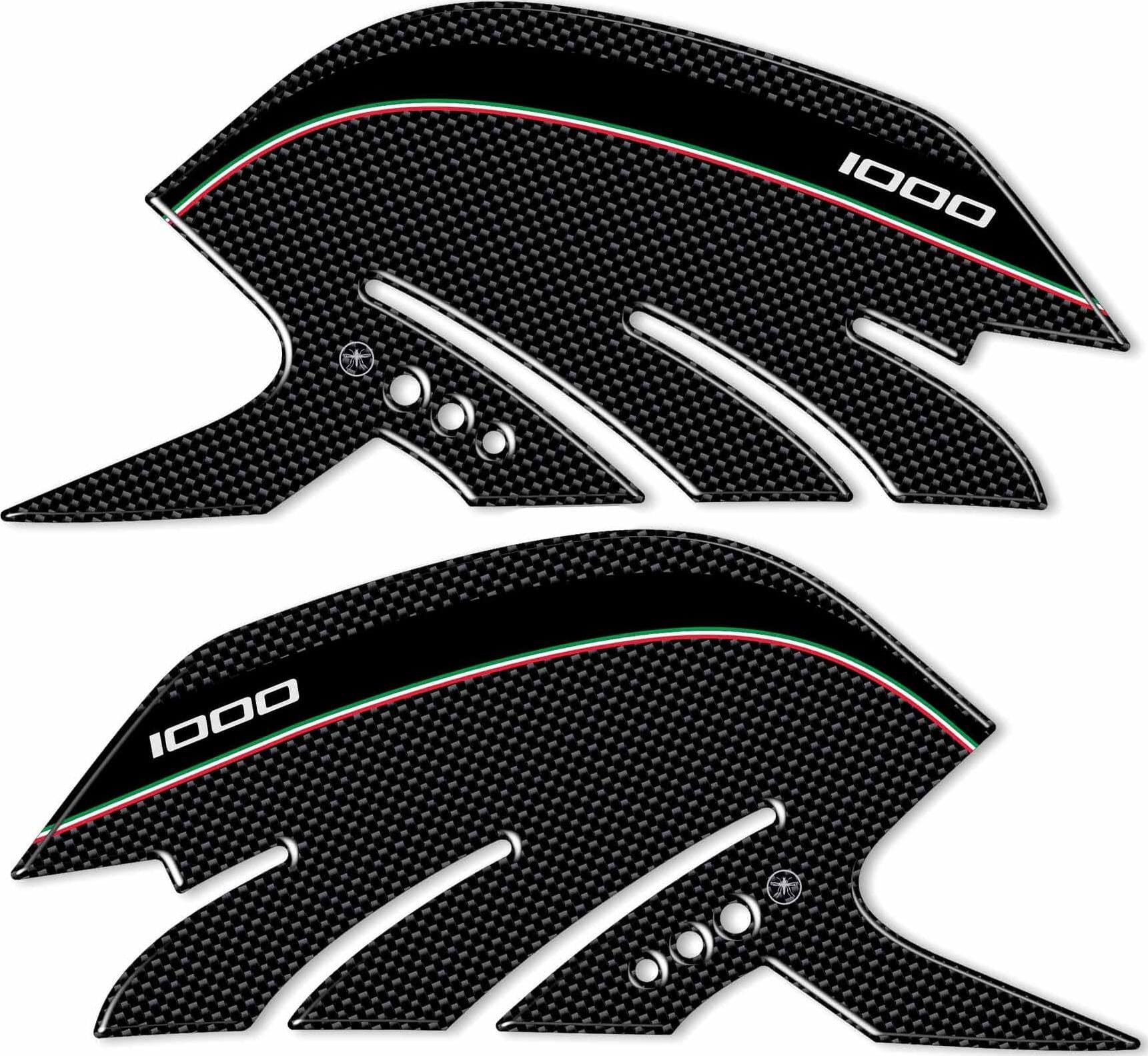 2 Protezioni Laterali in Resina Gel 3D compatibili con Aprilia Rsv4 Carbon - 2