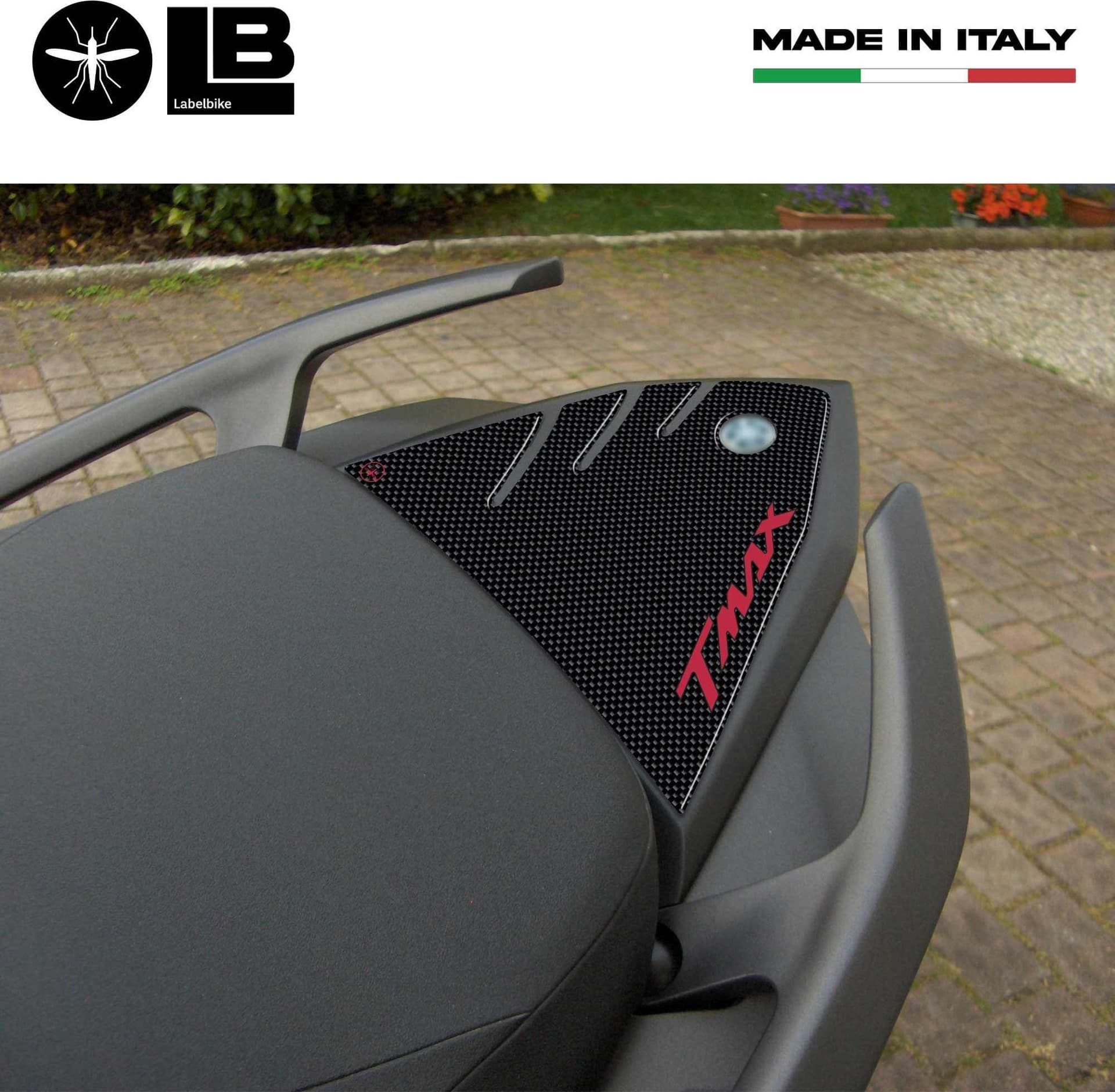 ADESIVO RESINA Stickers 3D ERGAL codino compatibile per SCOOTER YAMAHA Tmax 530 - 6