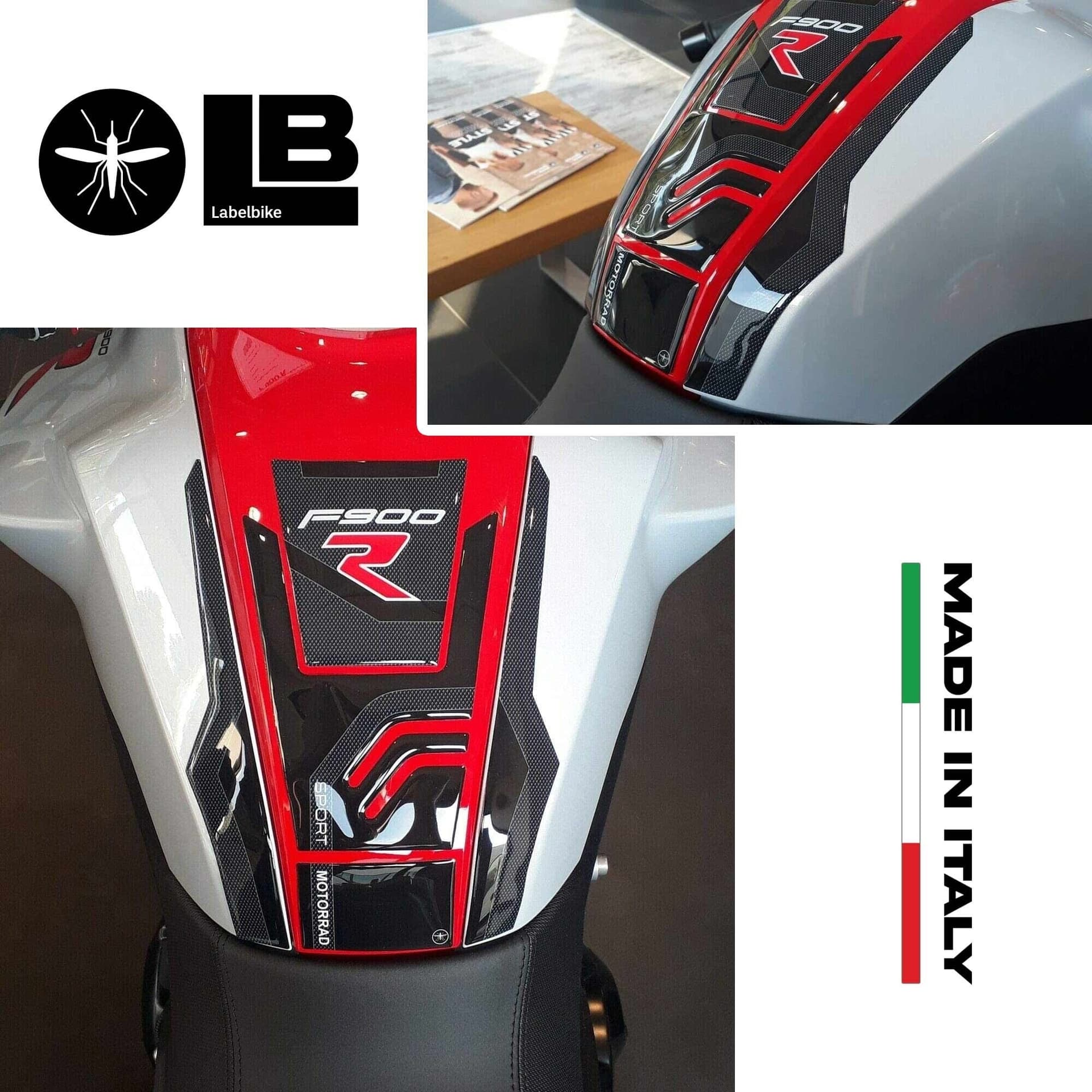 Paraserbatoio in gel 3D F900 R adesivo per serbatoio moto compatibile BMW F900R - 3