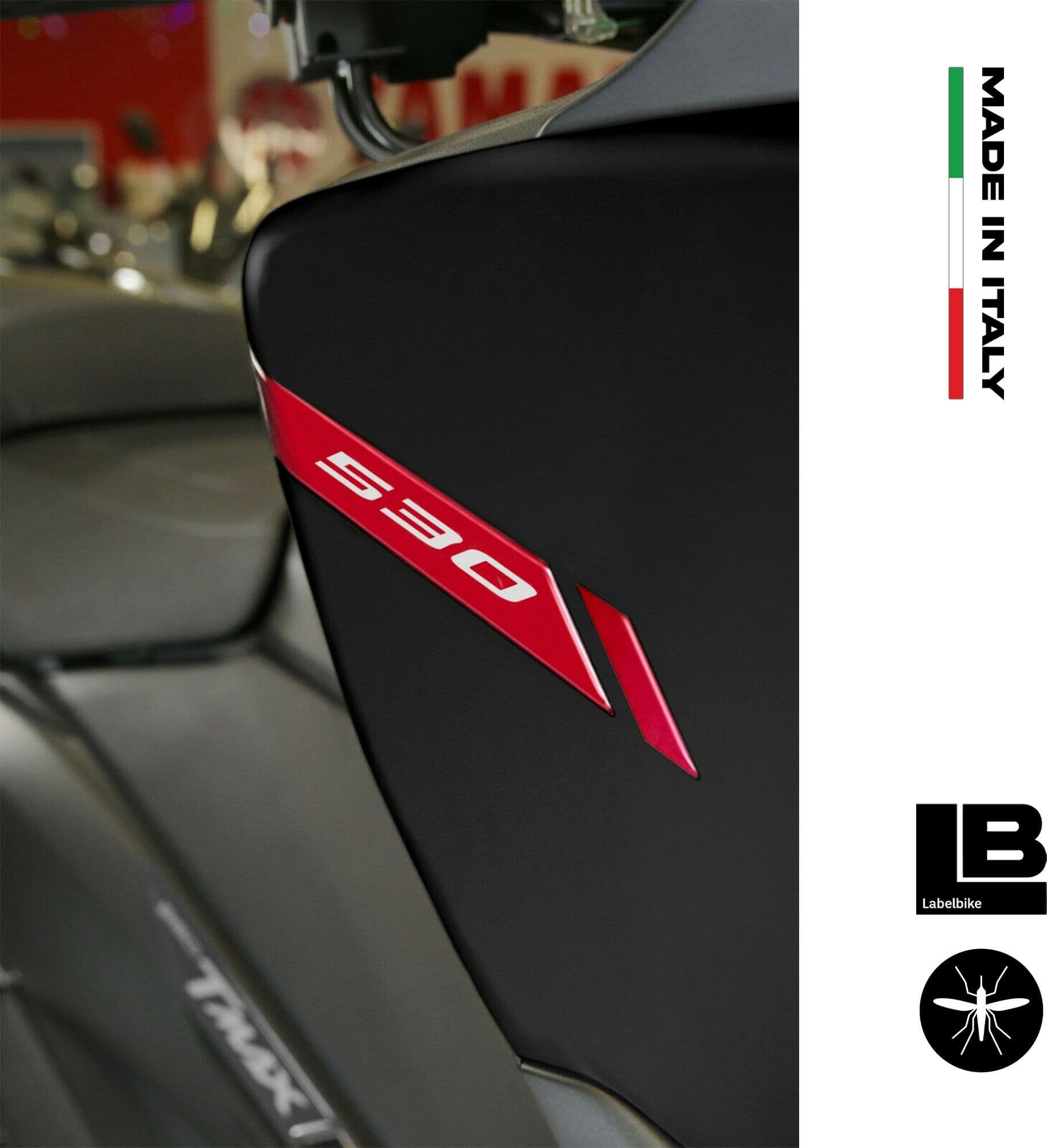 ADESIVI gel 3D PARASPIGOLI CARENE scooter compatibili YAMAHA TMAX 530 2017-2019 - 8
