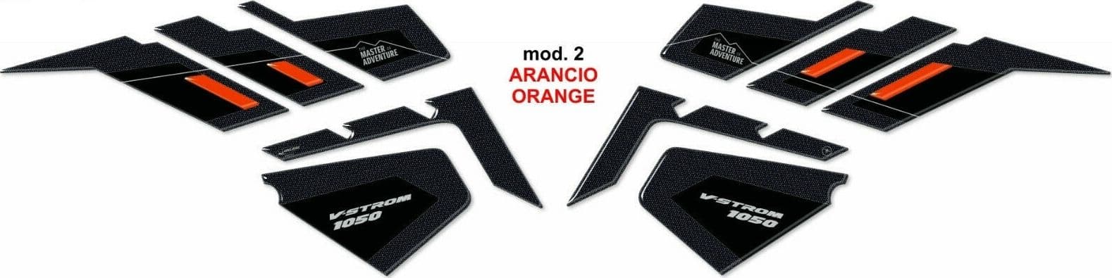 2 Adesivi 3D Protezioni Laterali Serbatoio compatibile con Suzuki V-Strom 1050 - 8