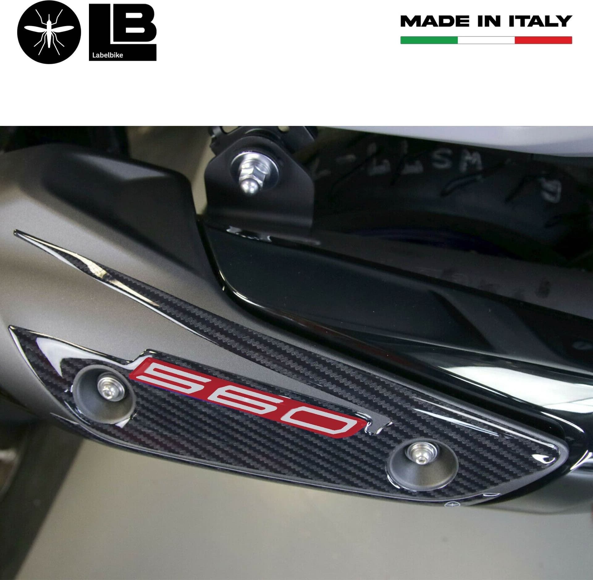 Adesivo gel 3D protezione carter marmitta compatibile Yamaha Tmax 560 2020-2025 - 18