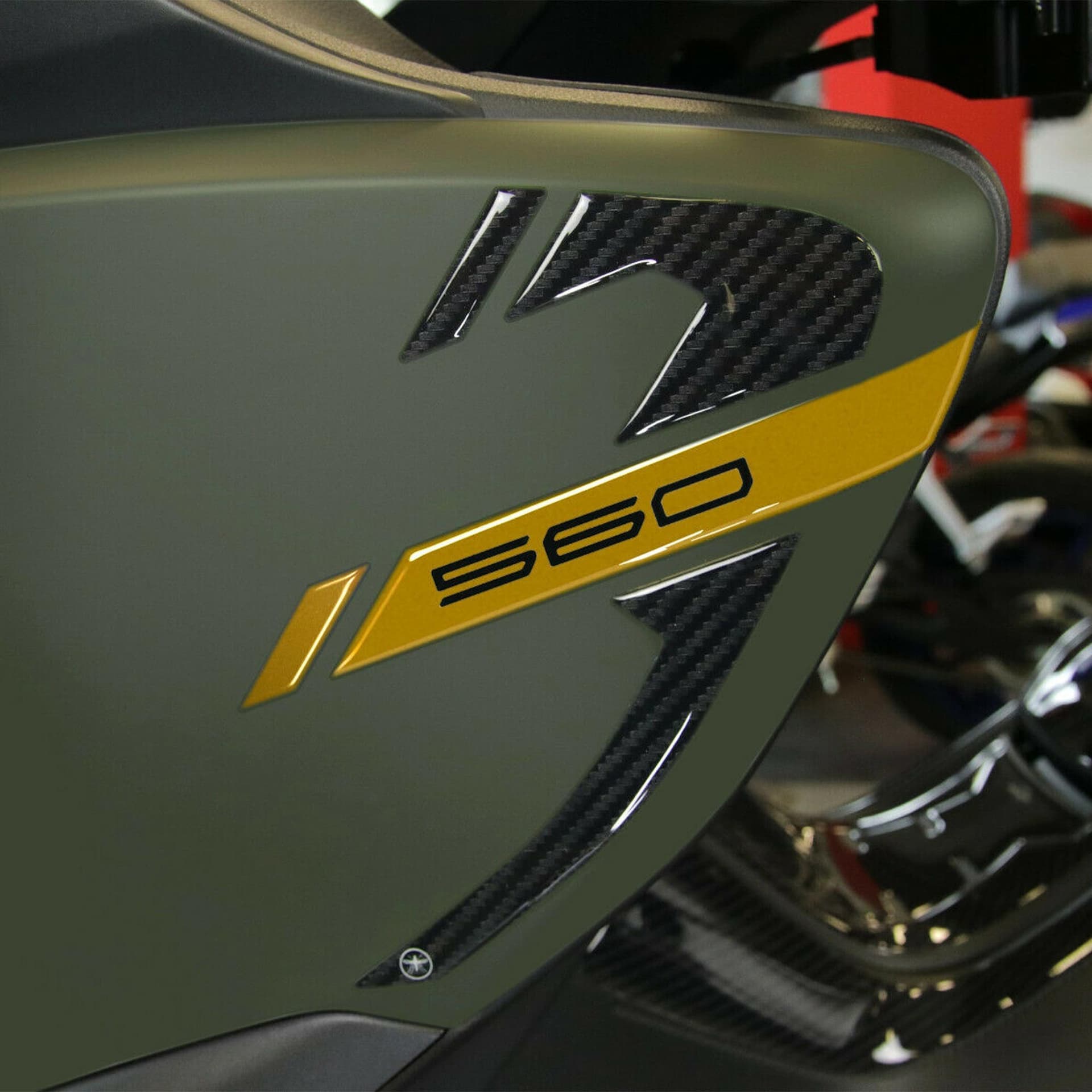 2 ADESIVI gel 3D PARASPIGOLI CARENE scooter compatibili YAMAHA TMAX 560 2020-21 - 13