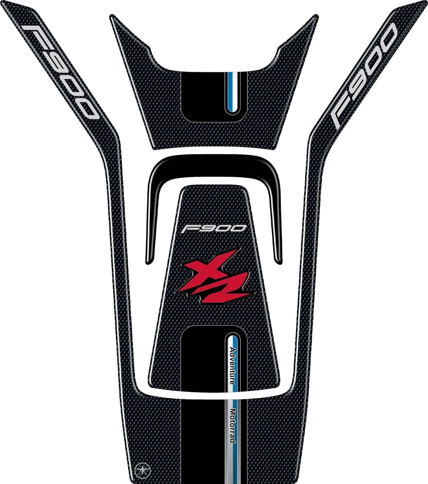 Paraserbatoio gel 3D F900 XR adesivo per serbatoio moto compatibile BMW F900XR – Rosso – Labelbike – sport