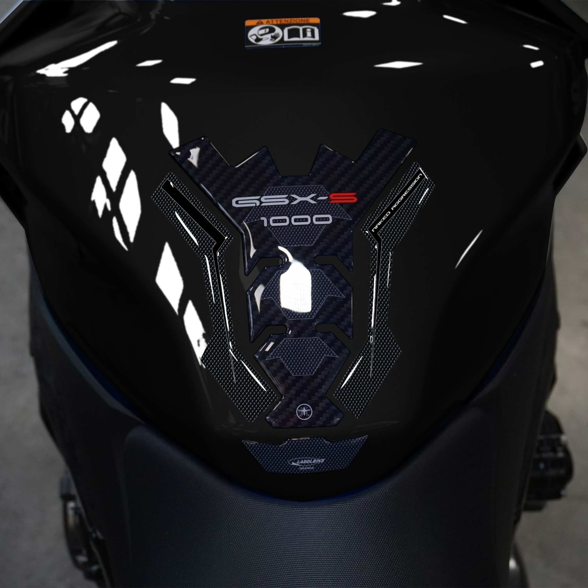 Adesivo 3D Protezione Paraserbatoio compatibile con Suzuki GSX-S 1000 2021-2023 - 7