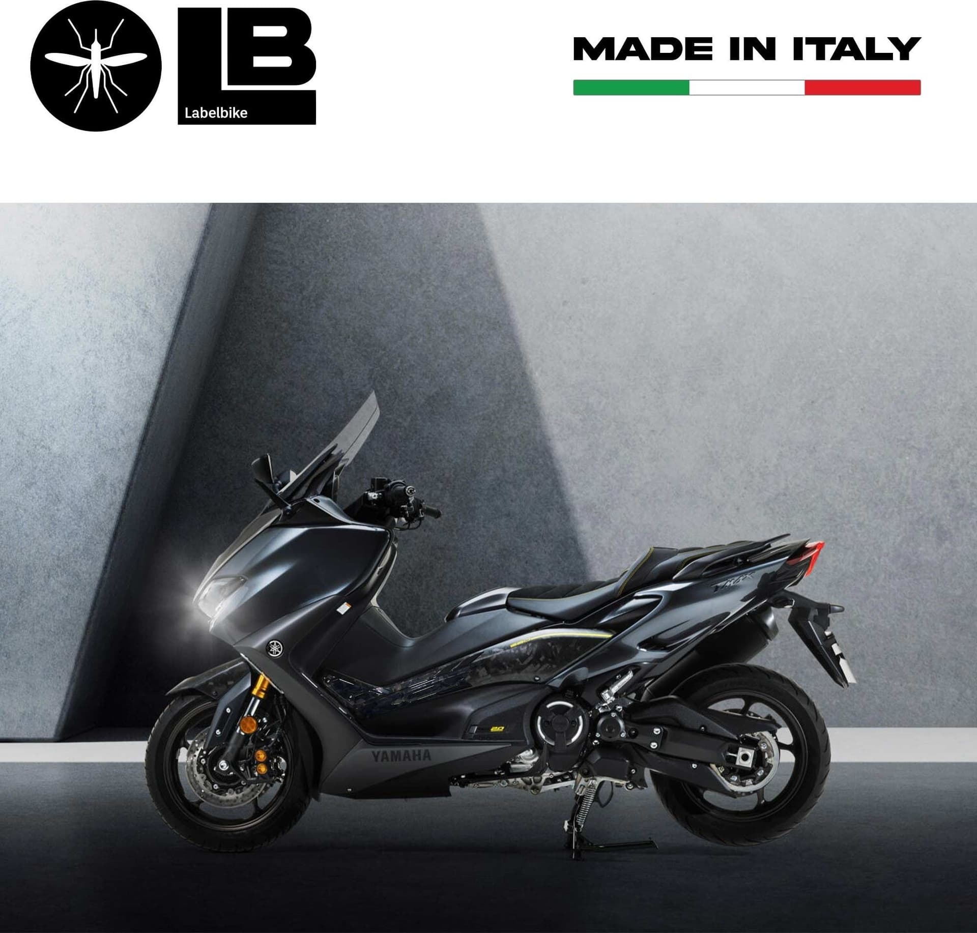 Adesivi 3D Laterali Boomerang compatibili con Yamaha Tmax 560 20Th Anniversary - 3