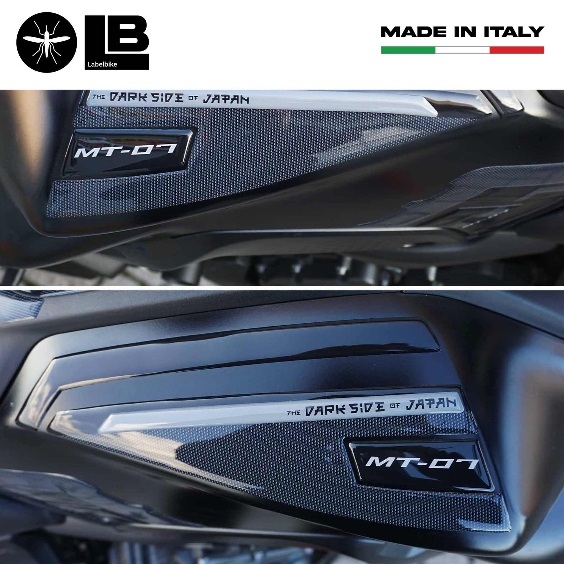 Adesivi 3D Fasce Serbatoio superiore compatibili con Yamaha Mt-07 2021-2023 - 14