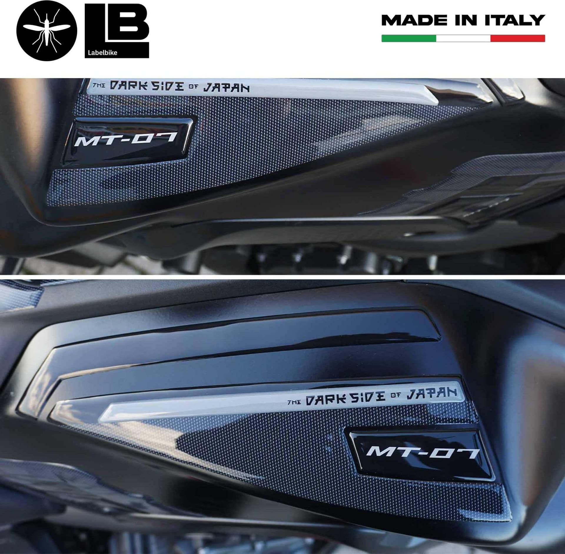 Adesivi 3D Fasce Serbatoio superiore compatibili con Yamaha Mt-07 2021-2023 - 12