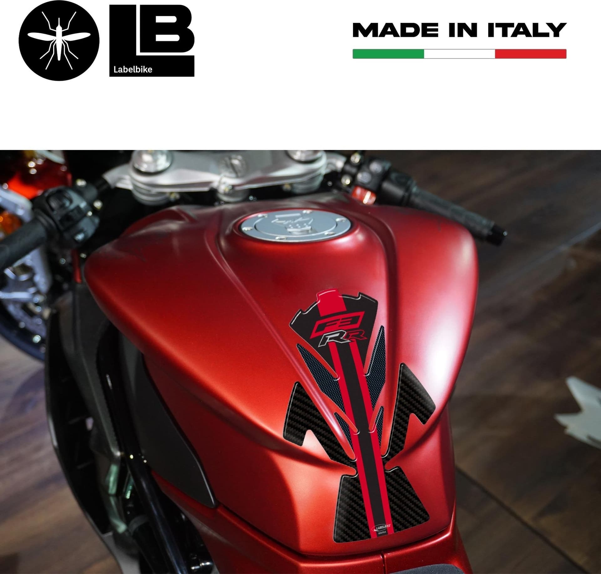 Adesivo 3D Protezione Paraserbatoio compatibile con moto Mv Agusta F3 RR 2022 - 3