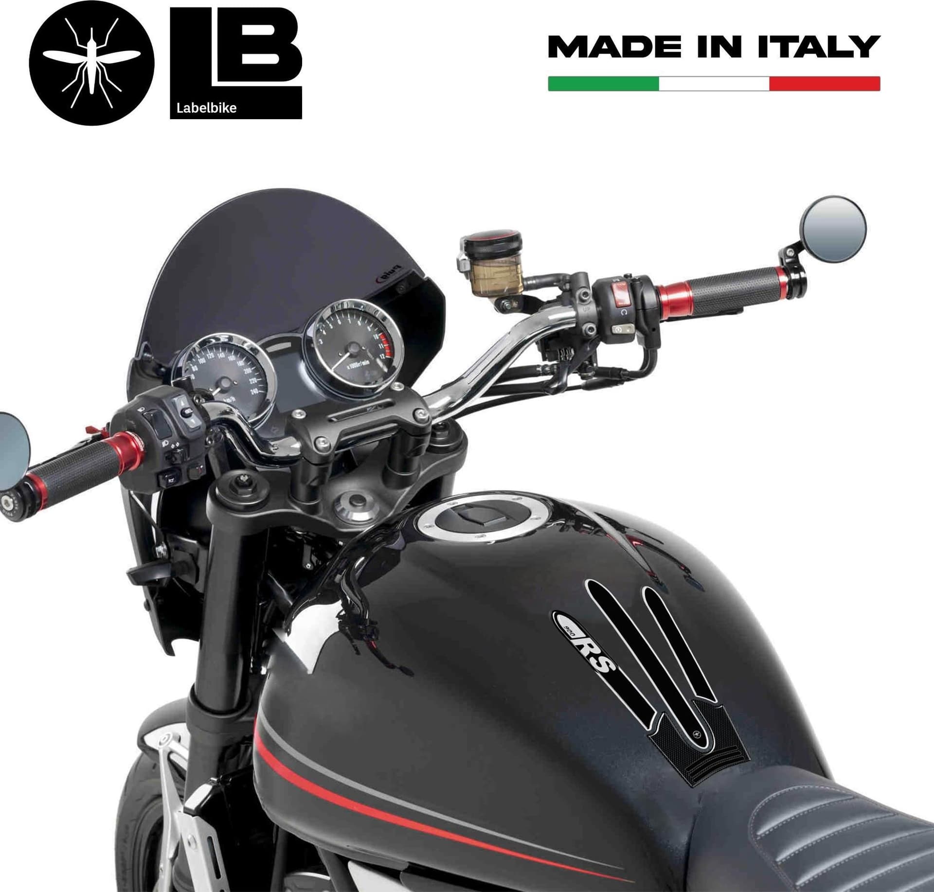 Adesivo 3D Paraserbatoio Proteggi Serbatoio compatibile con Kawasaki Z900RS - 3