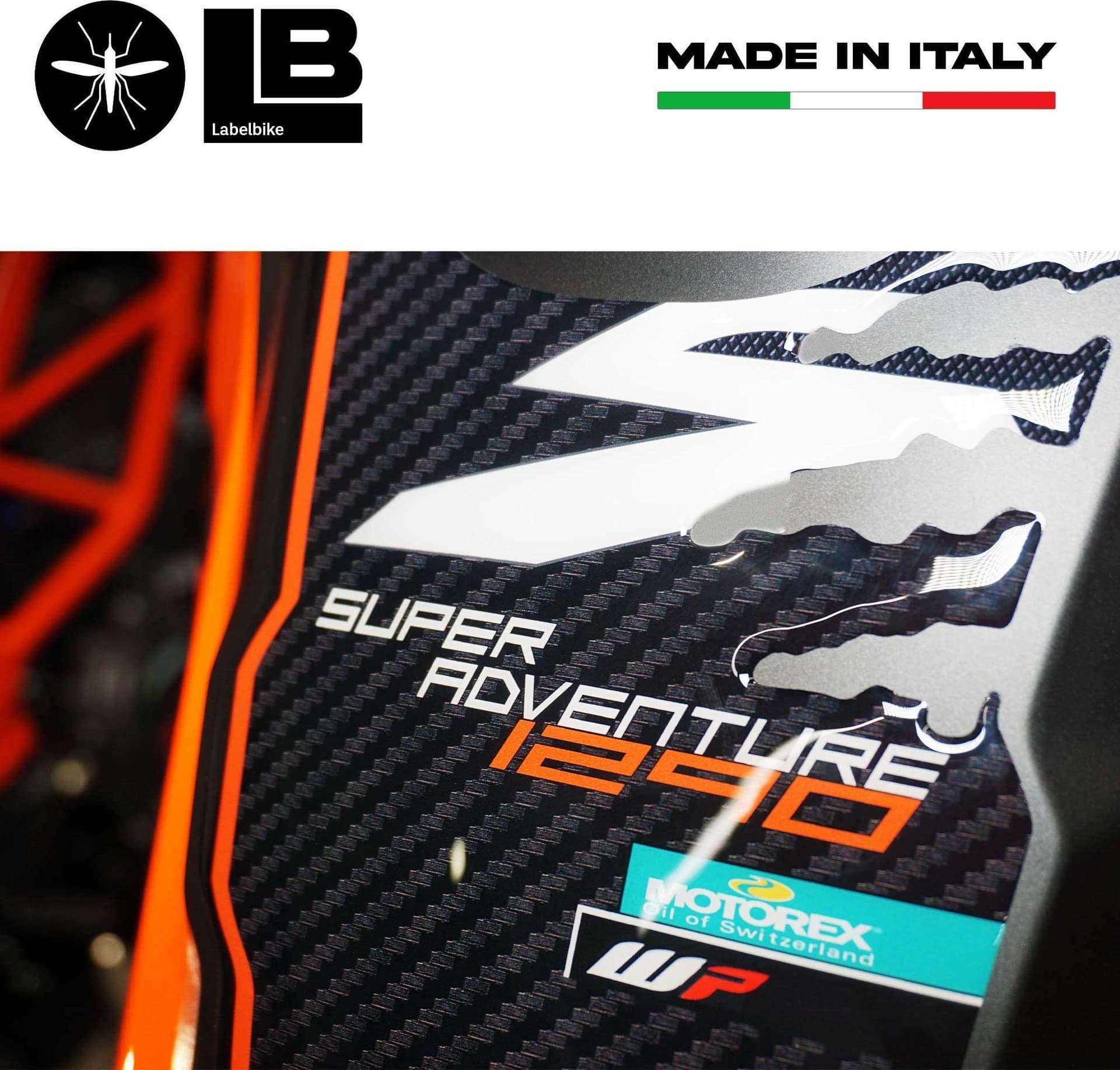 Adesivo 3D Paraserbatoio compatibile con moto KTM 1290 Super Adventure S 2021-24 - 4