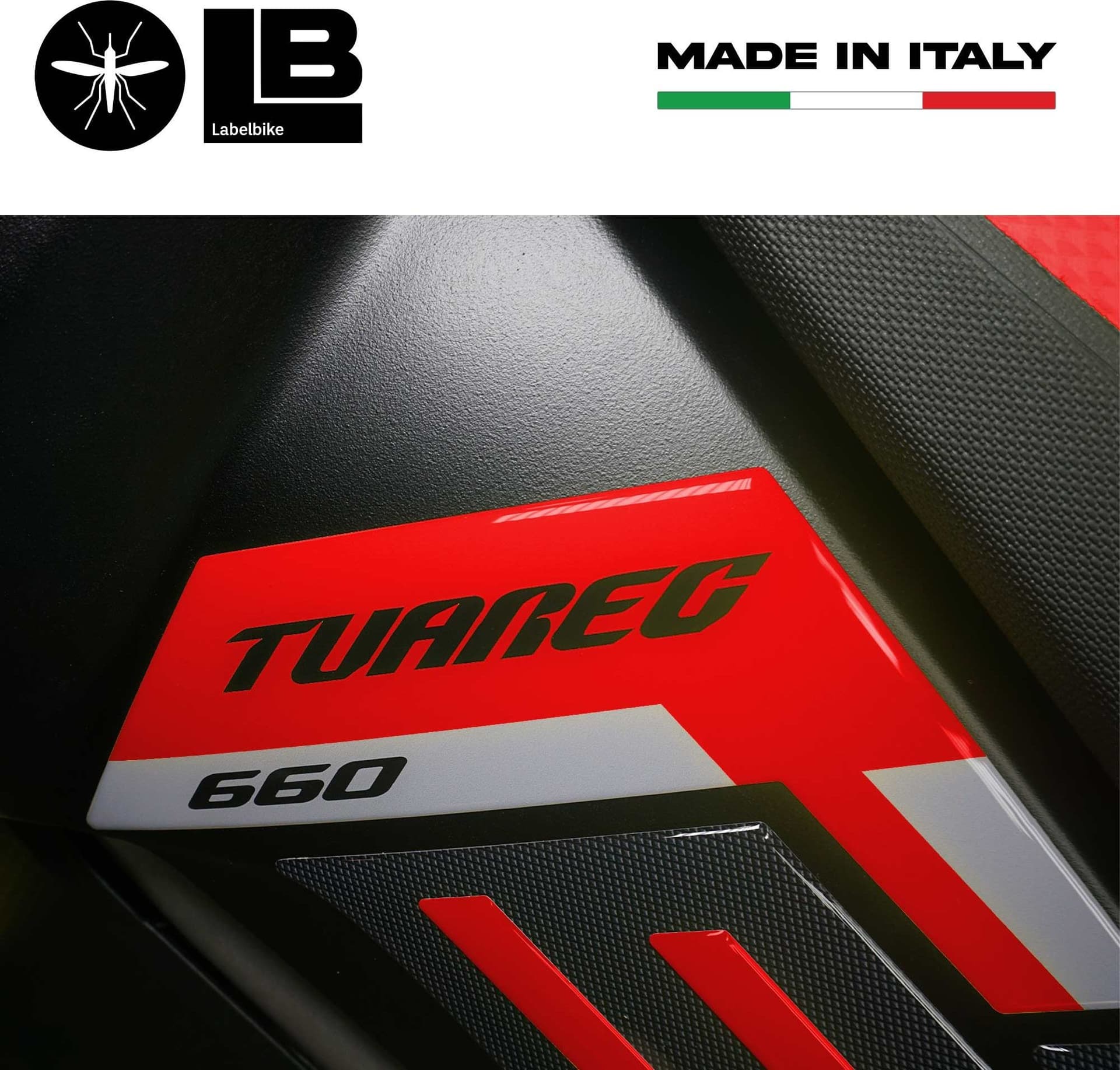Adesivi 3D Protezioni Laterali serbatoio compatibili con Aprilia Tuareg 660 2022 - 13