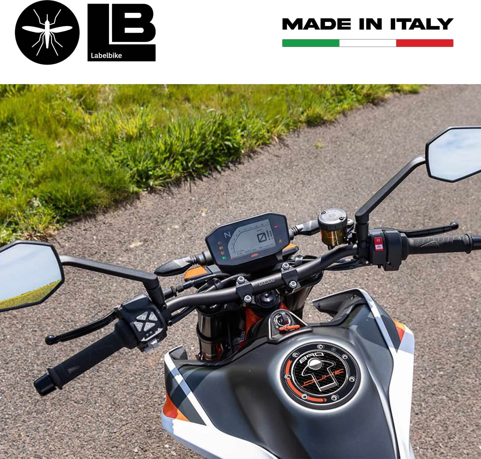 Adesivo 3D Protezione Tappo Serbatoio compatibile con moto KTM 890 Duke 2021-23 - 3