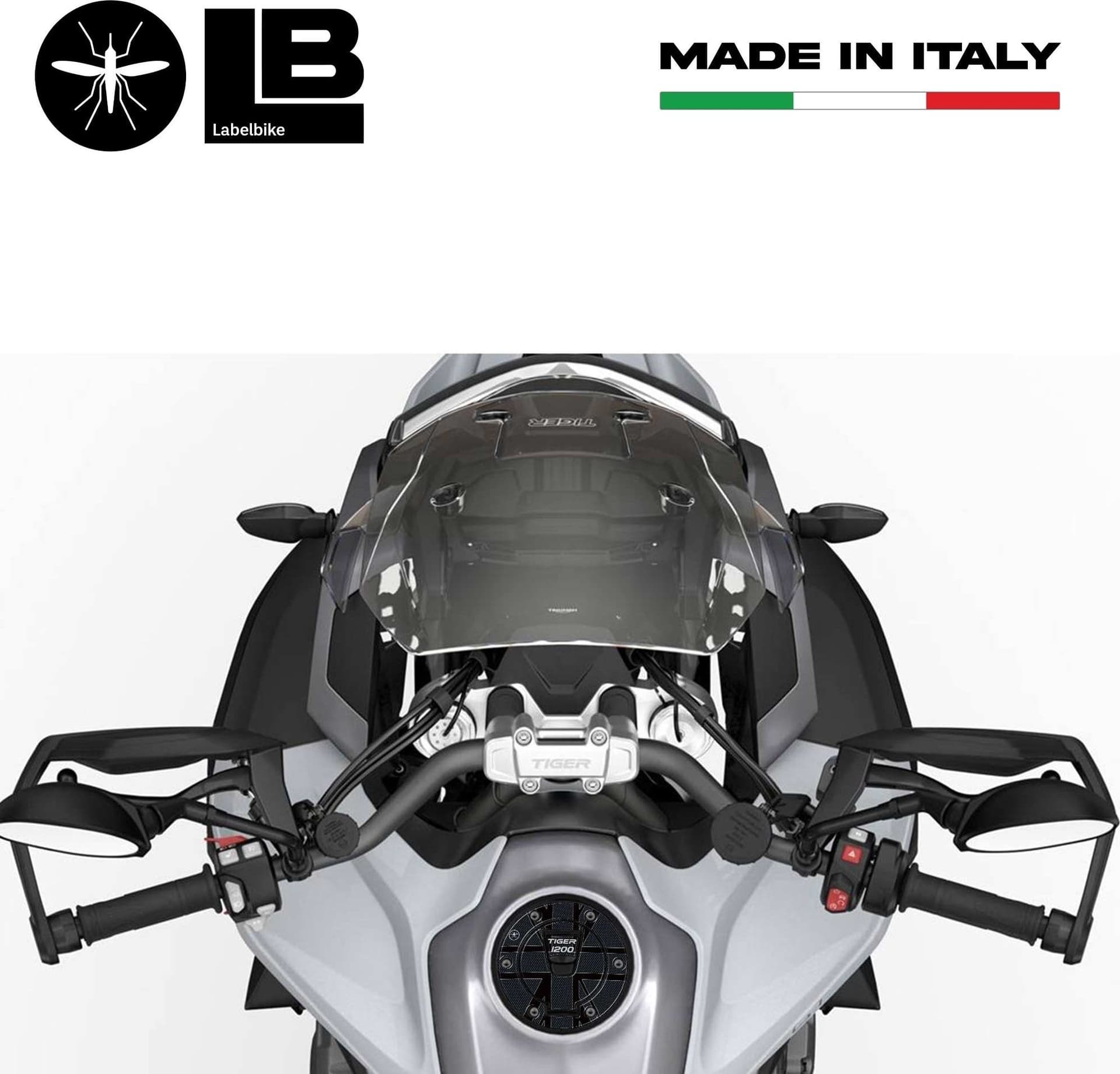 Adesivo 3D Protezione tappo serbatoio moto compatibile con Triumph Tiger 1200 - 4