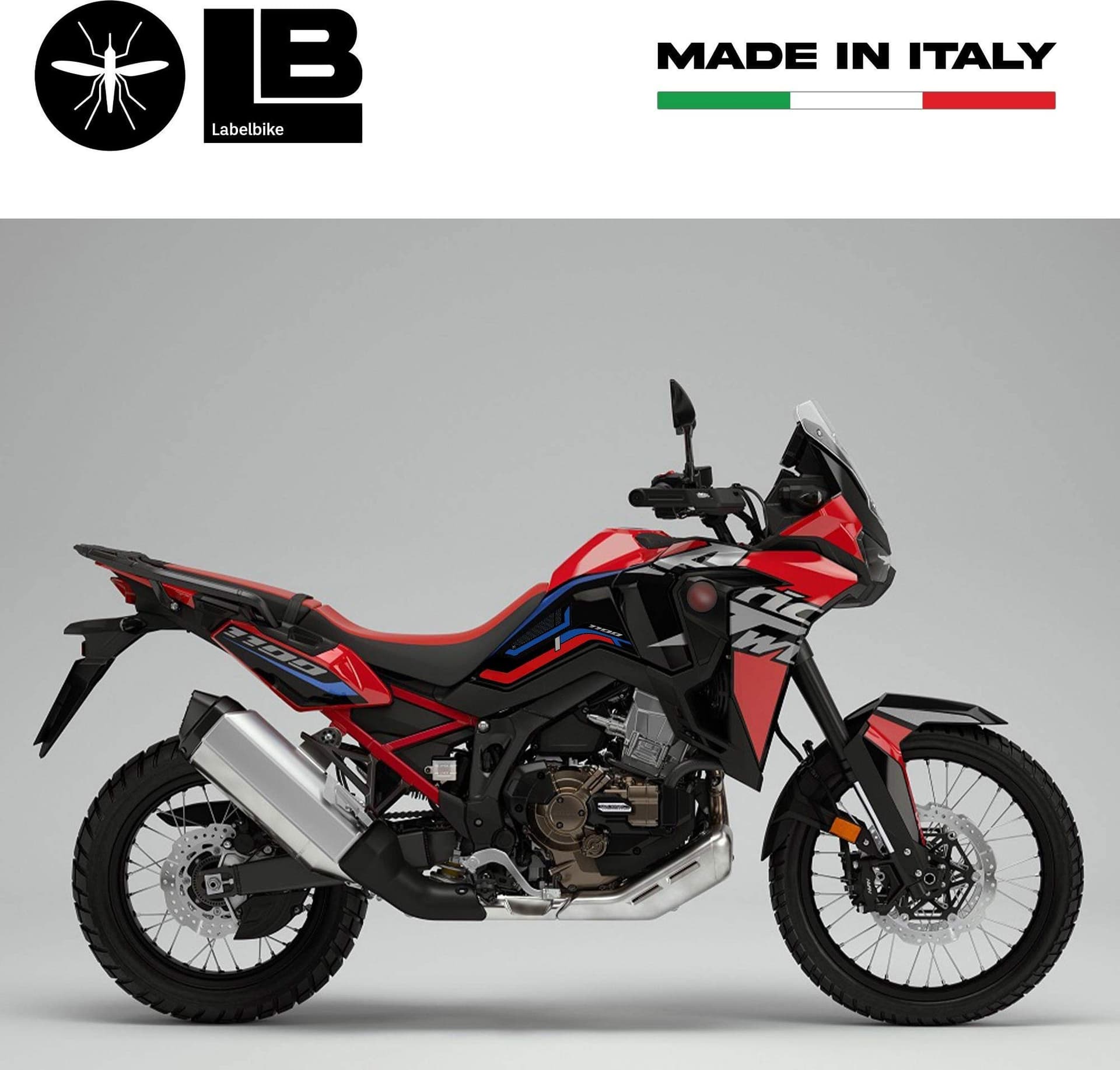 Adesivi 3D Protezioni laterali serbatoio compatibili con Honda Africa Twin 1100 2022 - 5