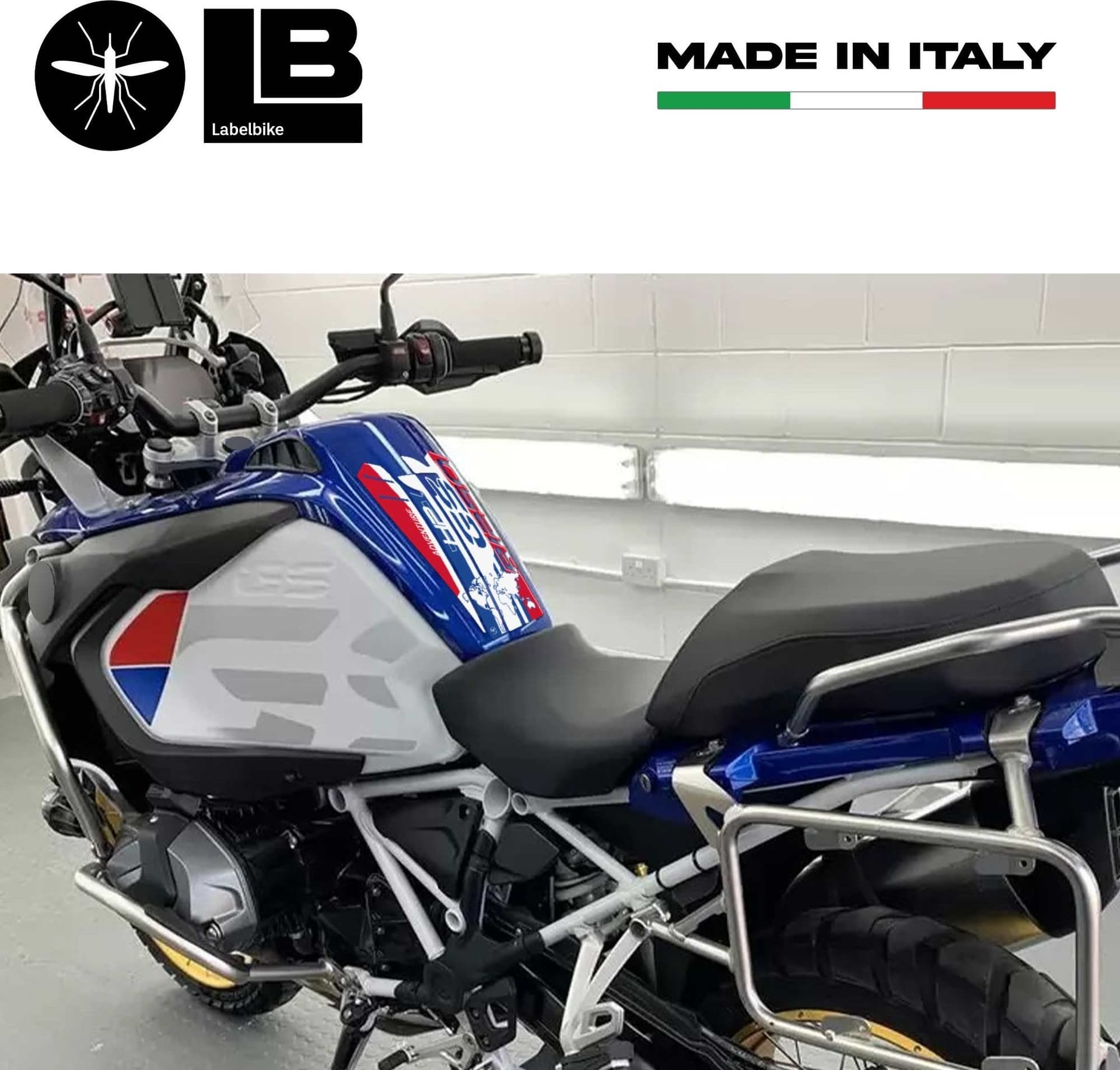 Adesivo 3D Paraserbatoio compatibile con moto BMW R 1250 GS Adventure HP 2019-20 - 3