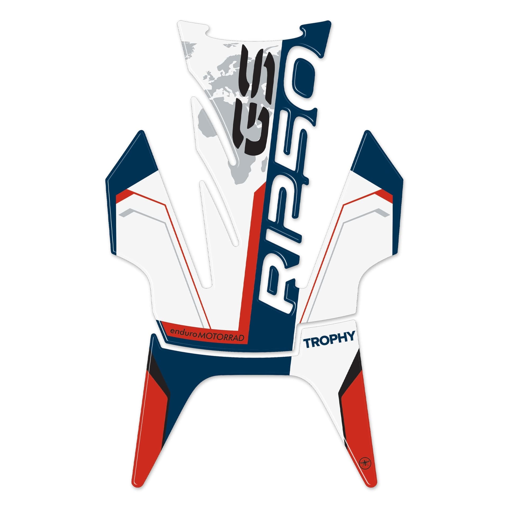 Adesivo 3D Paraserbatoio compatibile con moto BMW R 1250 GS Trophy 2022-2023 - 2