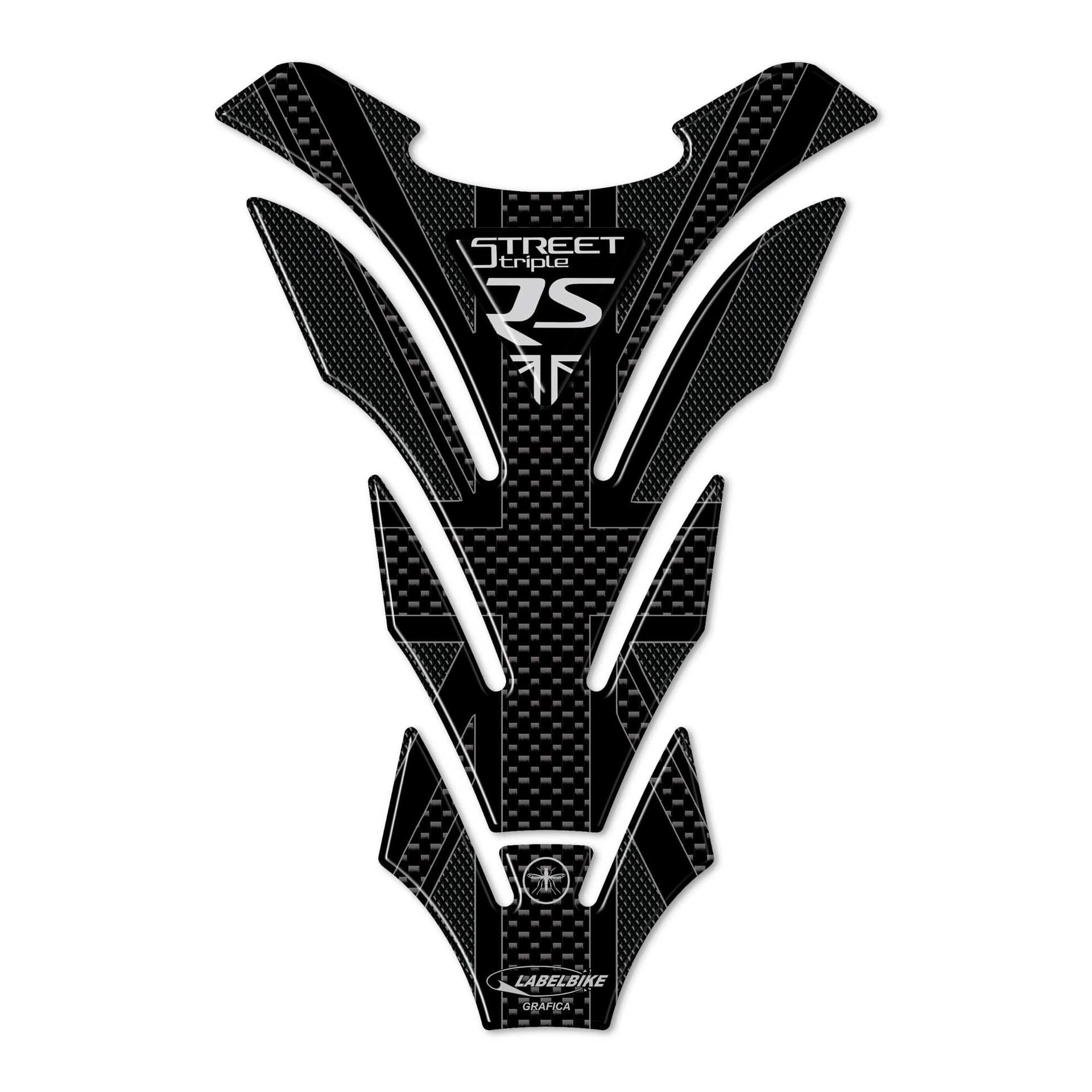 Adesivo Paraserbatoio moto compatibile con Triumph Street Triple RS 2017-2023 - 2