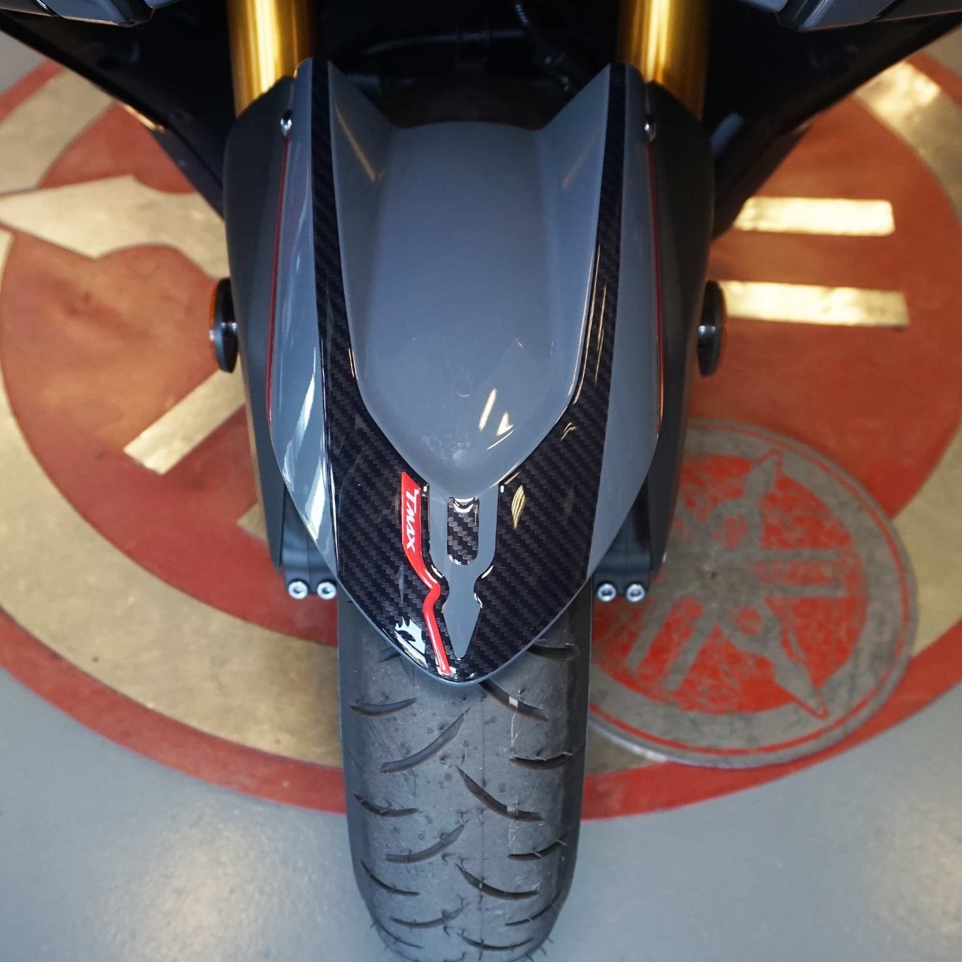 Adesivo resinato gel 3D Protezione parafango compatibile con Yamaha Tmax 2022-25 - 22
