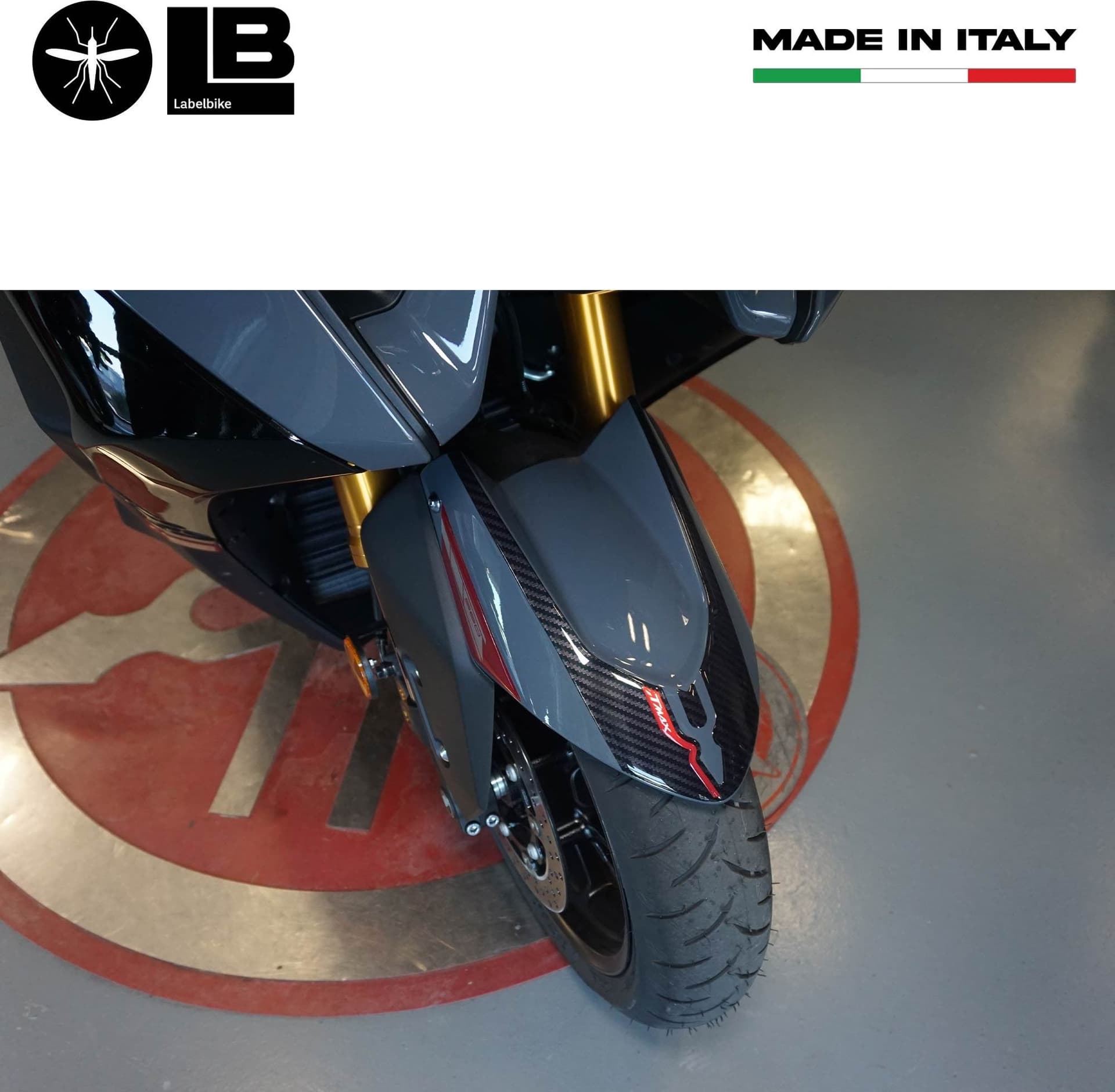 Adesivo resinato gel 3D Protezione parafango compatibile con Yamaha Tmax 2022-25 - 25