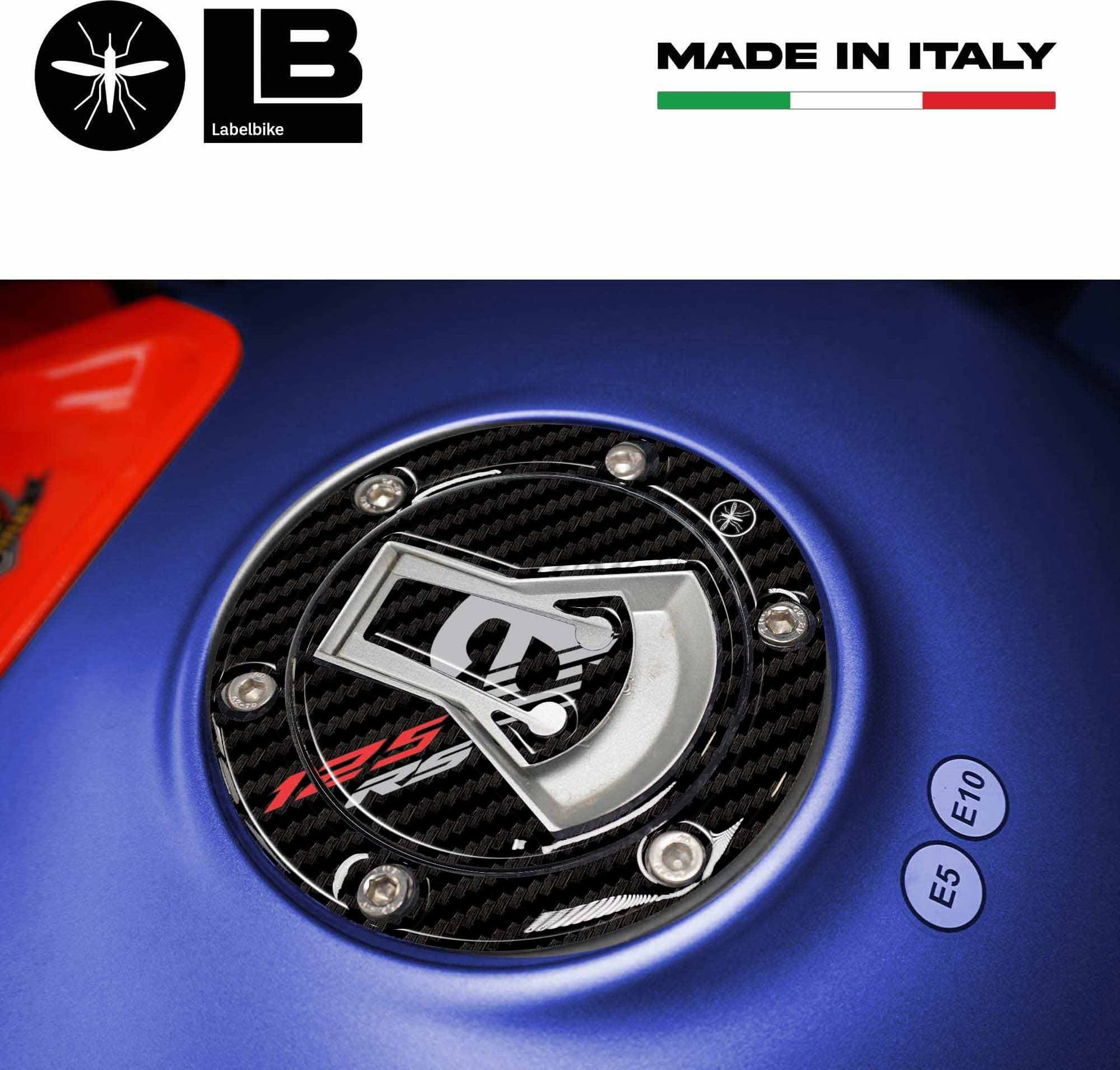 Adesivo 3D Protezione Tappo serbatoio compatibile con Aprilia RS 125 - 3