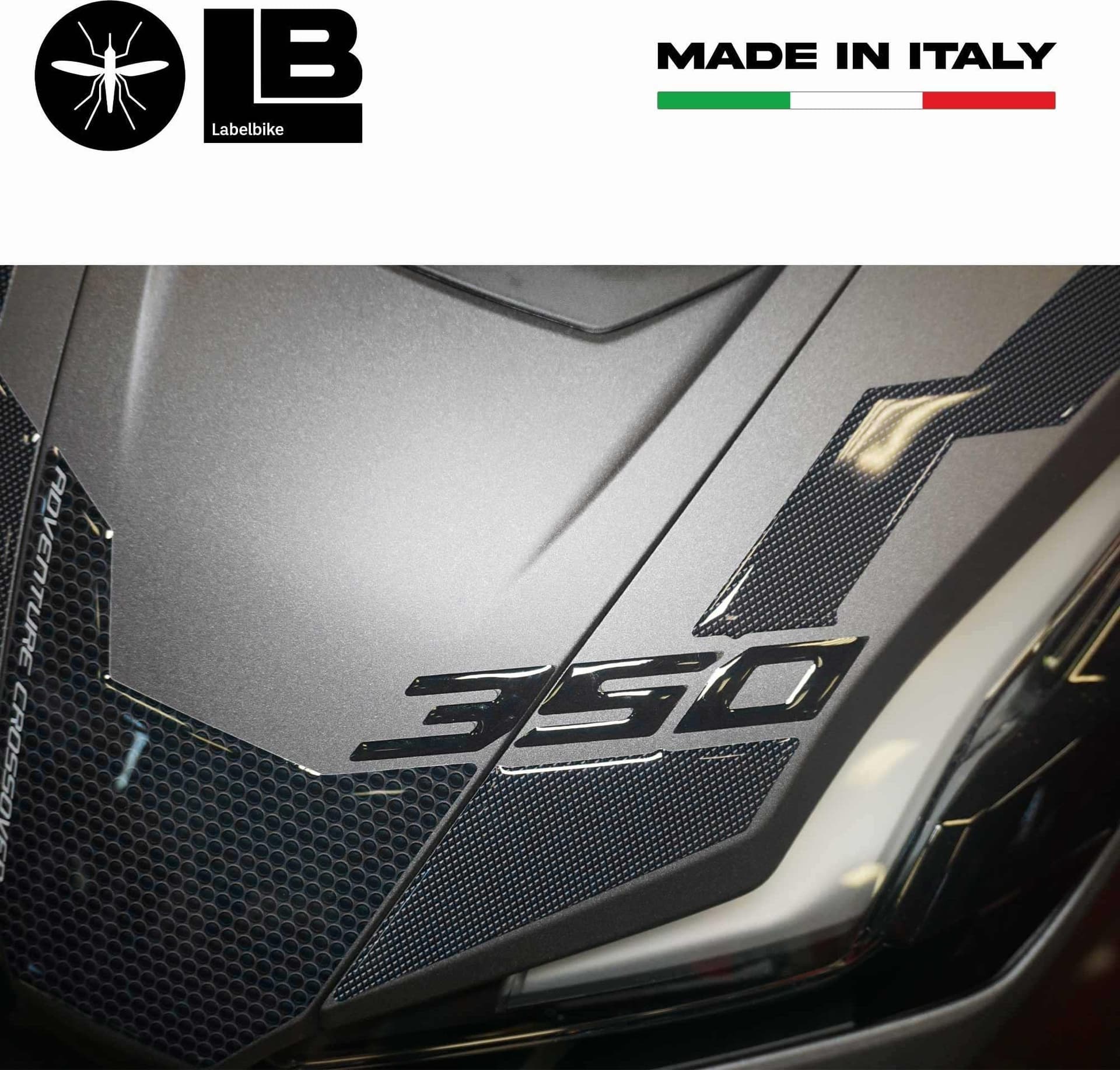 Adesivi muso frontale in resina 3D per scooter compatibili con Honda ADV350 2022 - 6