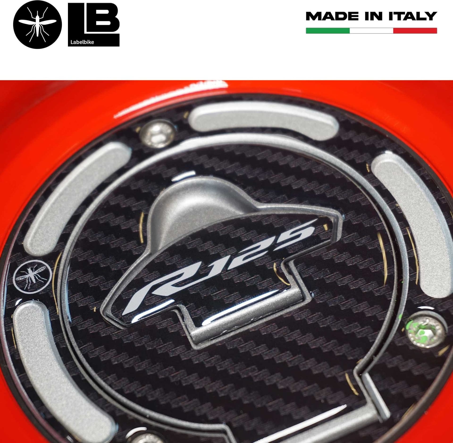 Adesivo tappo serbatoio compatibile con Yamaha YZF R125 2019-2025 - 5