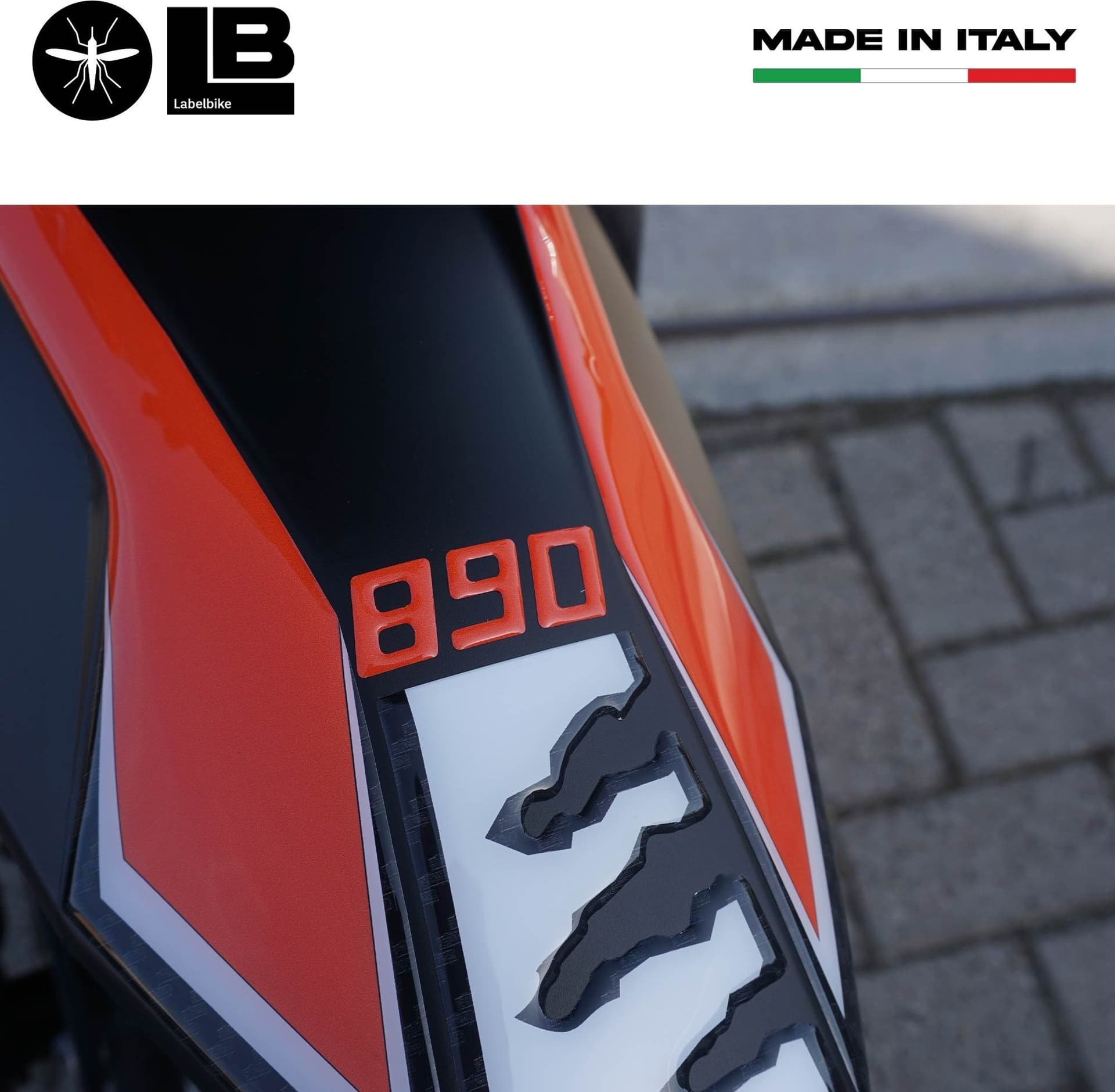 Adesivo 3D Protezione Parafango moto compatibile con KTM 890 Adventure 2021-2022 - 5
