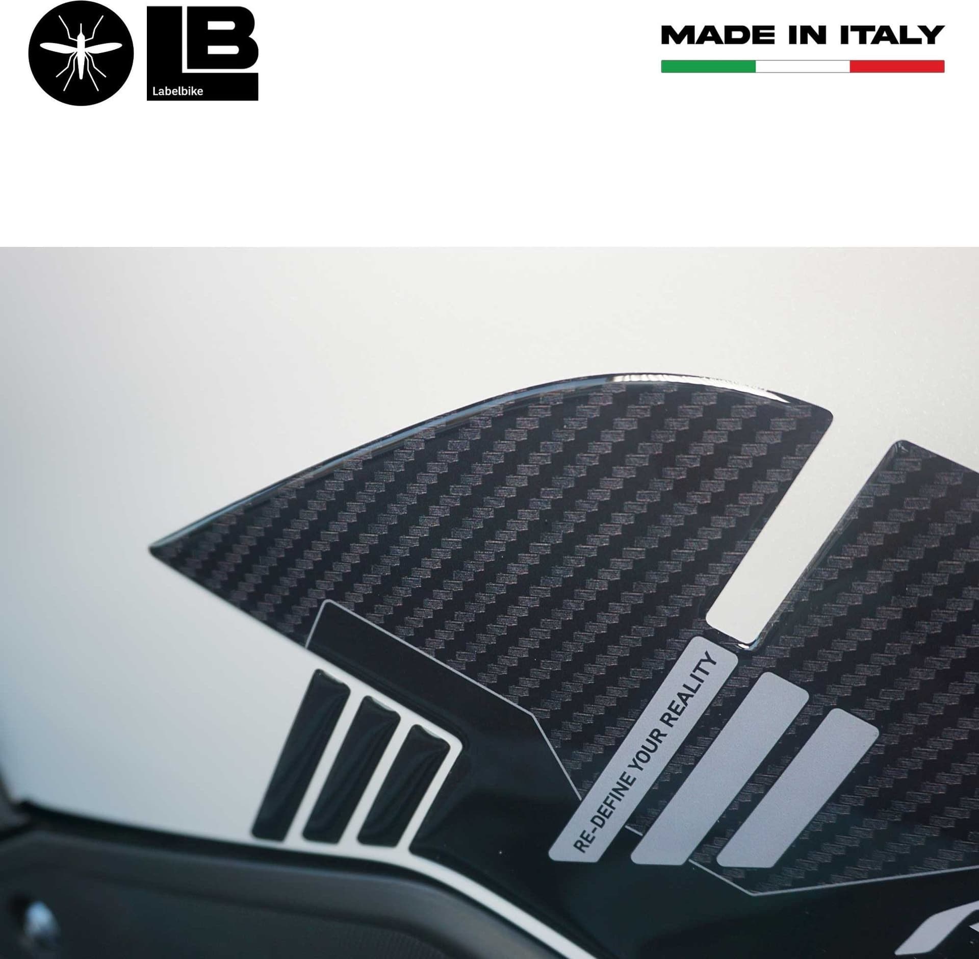 Adesivo 3D paraserbatoio compatibile con Yamaha YZF R125 2019-2025 - 4