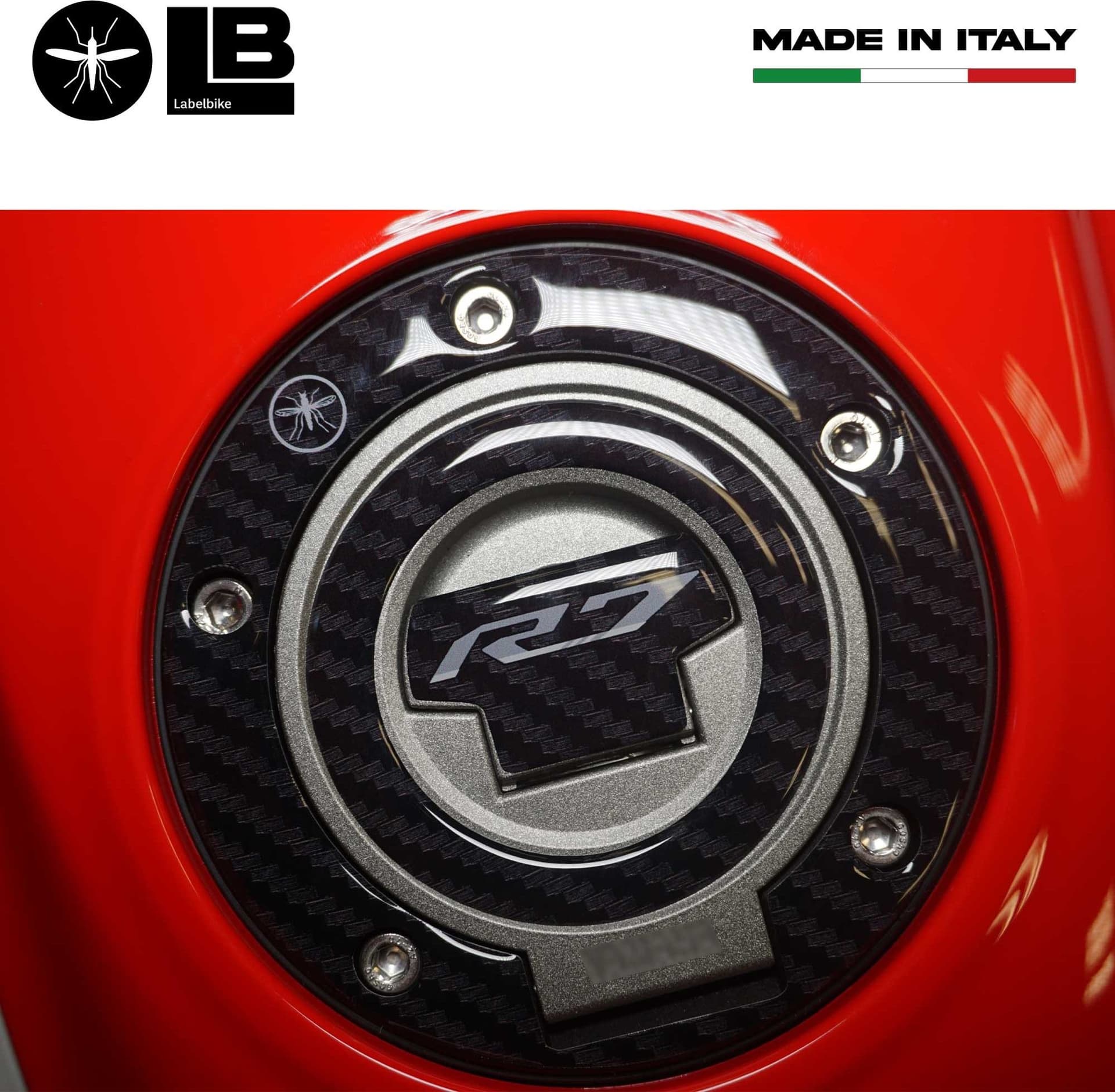 Adesivo tappo serbatoio compatibile con Yamaha YZF R7 2021-2025 - 3